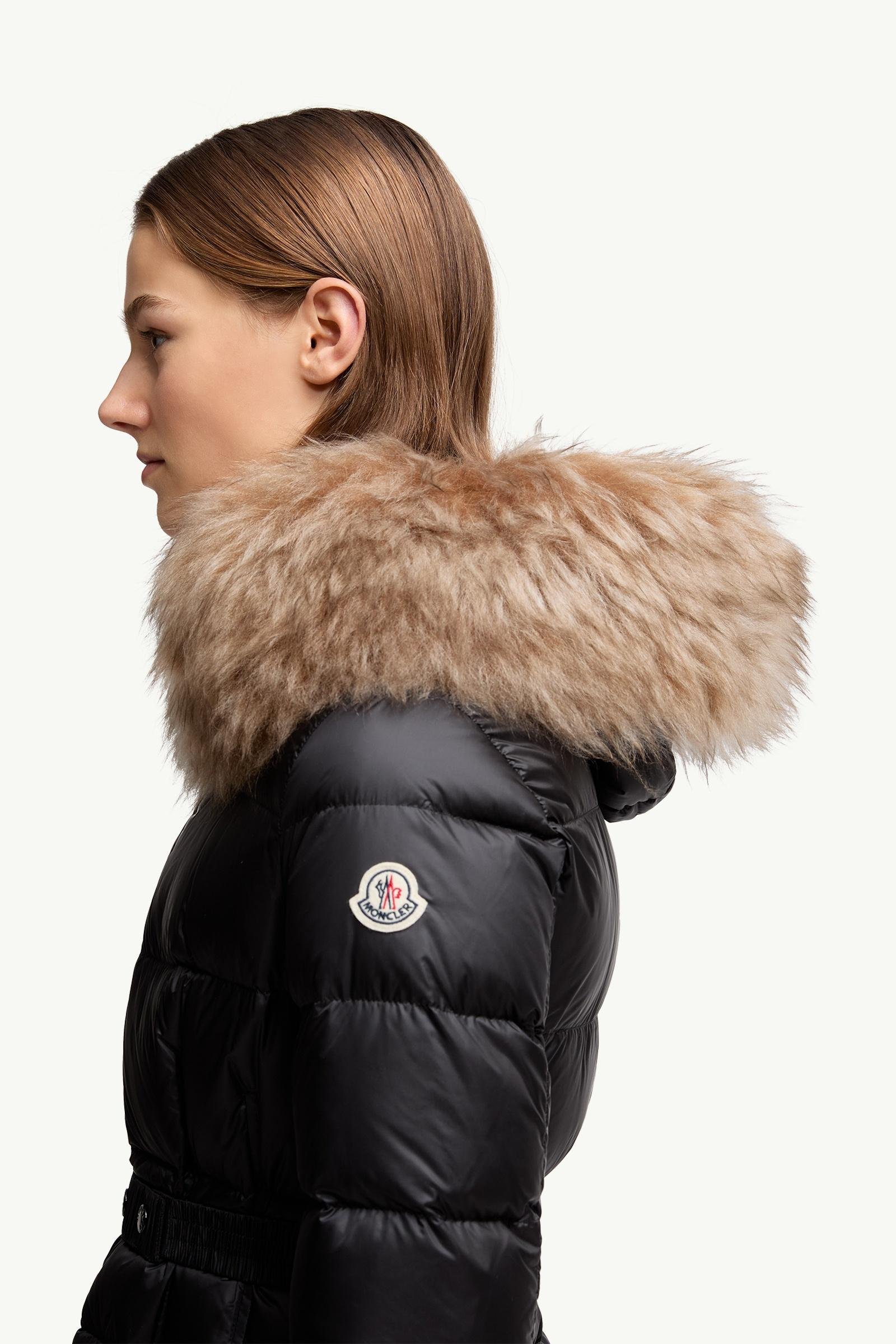 Boedic Hooded Shearling-Trimmed Long Down Jacket - 图片 2