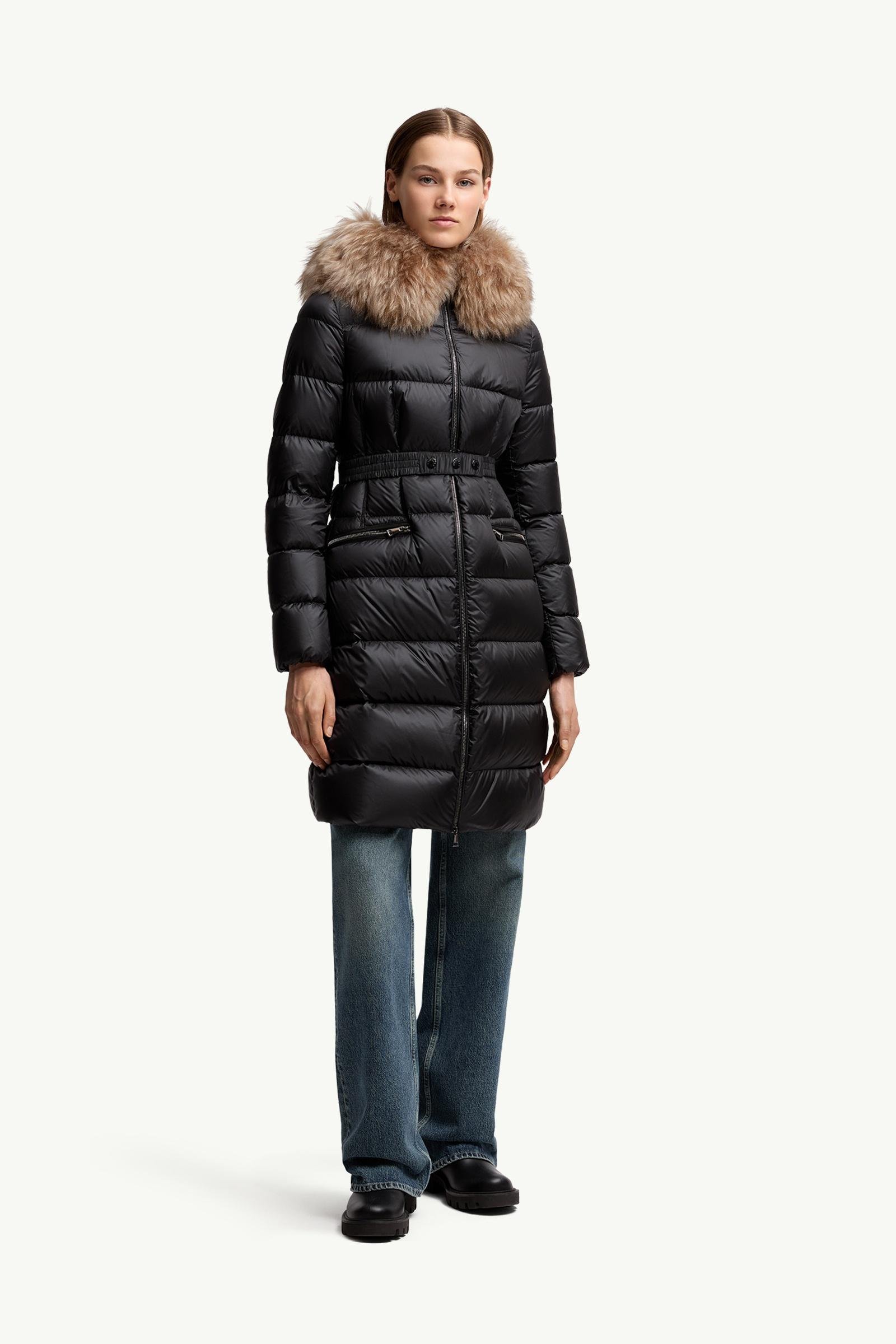 Boedic Hooded Shearling-Trimmed Long Down Jacket - 图片 4