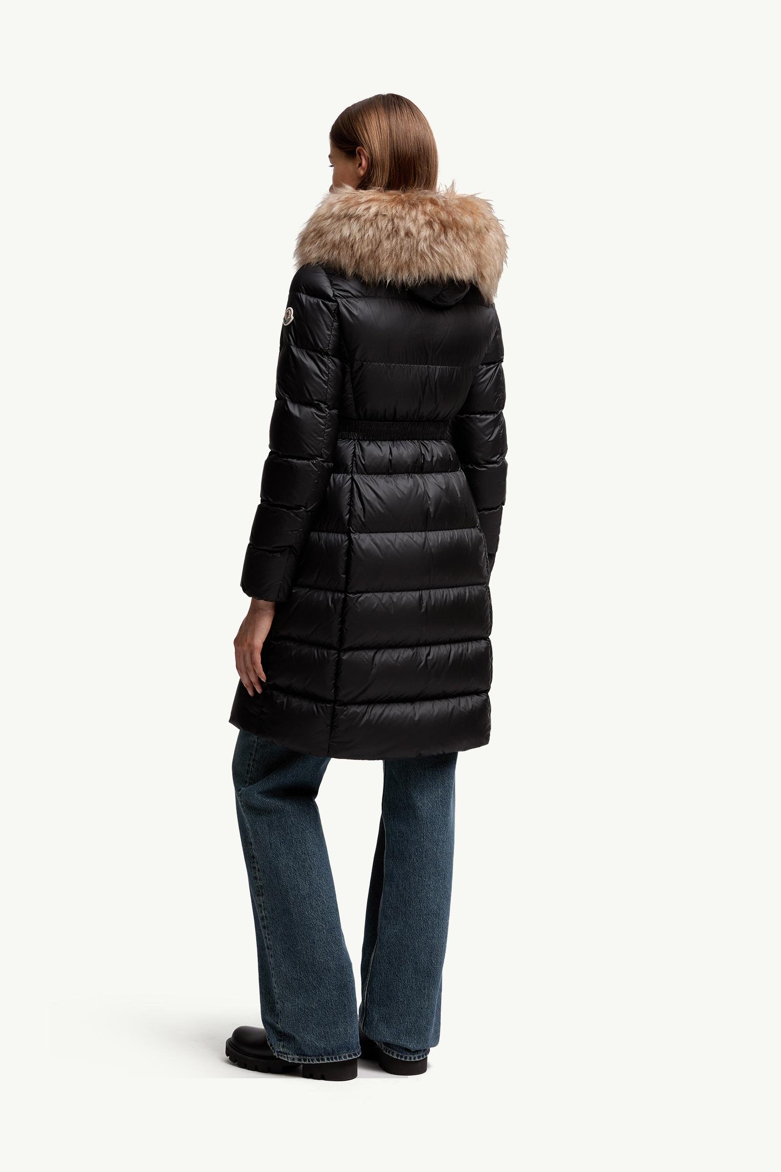 Boedic Hooded Shearling-Trimmed Long Down Jacket - 图片 5