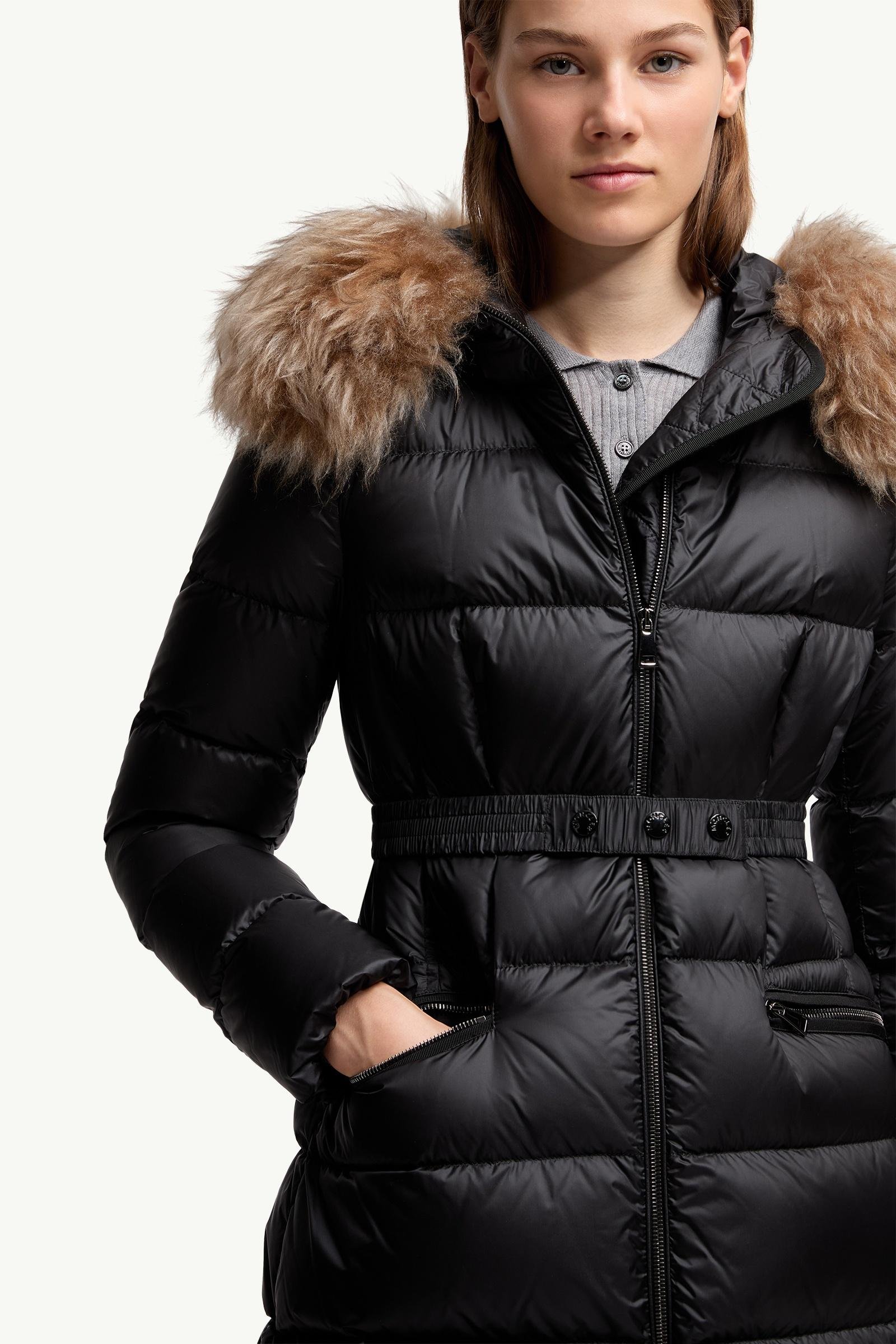 Boedic Hooded Shearling-Trimmed Long Down Jacket - 图片 7