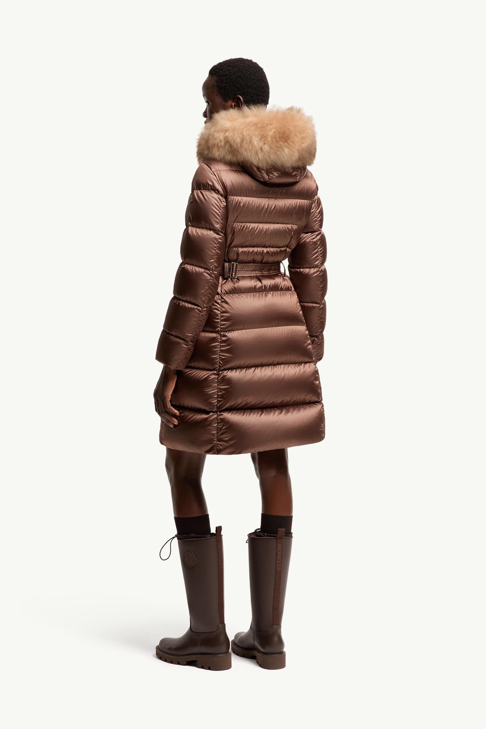 Leersies Shearling Trimmed Hooded Long Down Coat - 图片 5