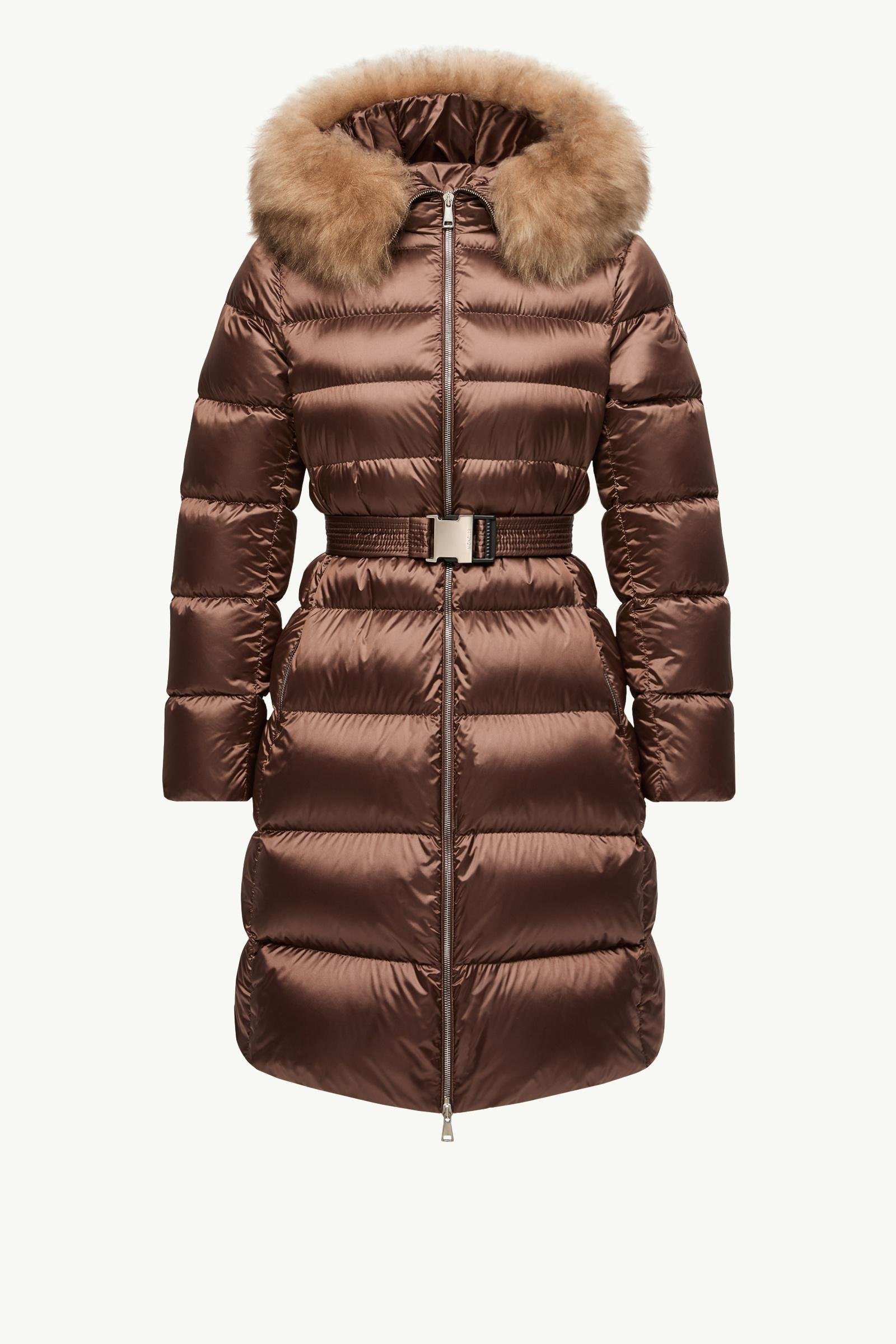 Leersies Shearling Trimmed Hooded Long Down Coat - 图片 3