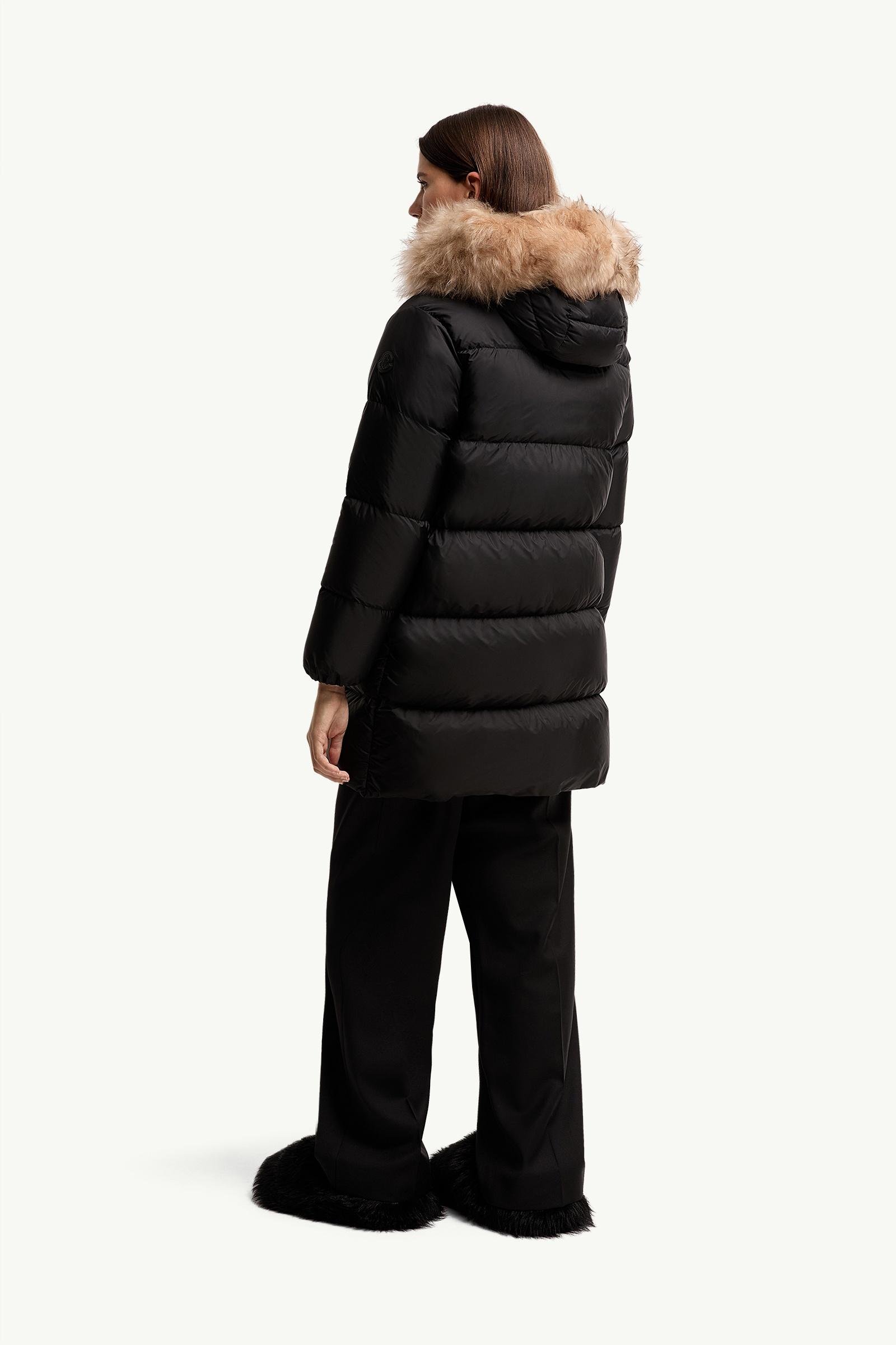 Aphroties Shearling Trimmed Hooded Long Down Parka Jacket - 图片 5
