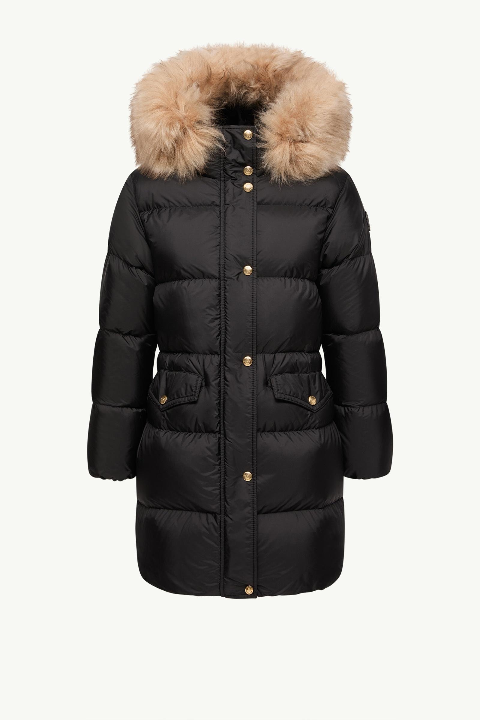 Aphroties Shearling Trimmed Hooded Long Down Parka Jacket - 图片 3