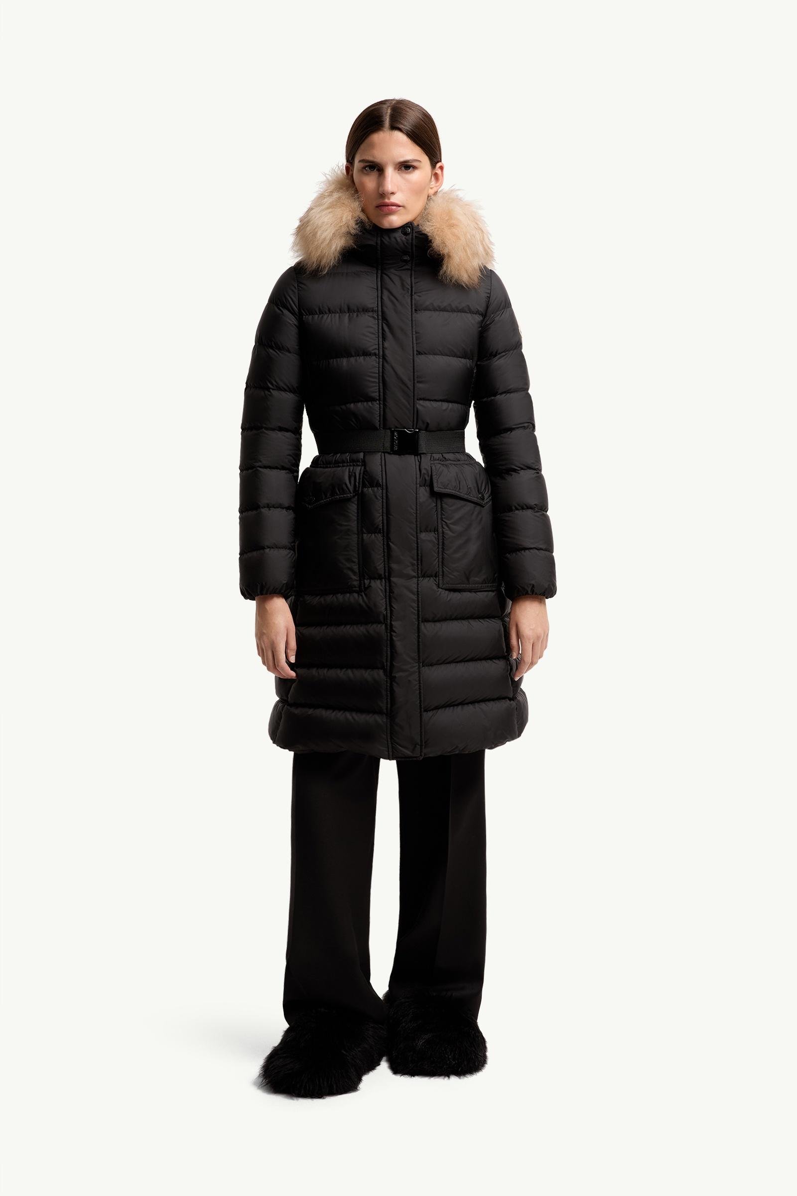 Khloesse Shearling-Trimmed Hooded Long Down Jacket - 图片 4