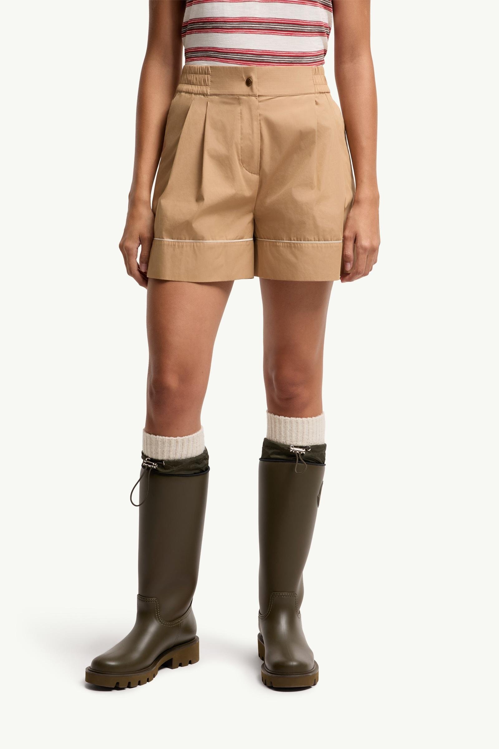 Tailored Cotton Blend Shorts - 图片 4