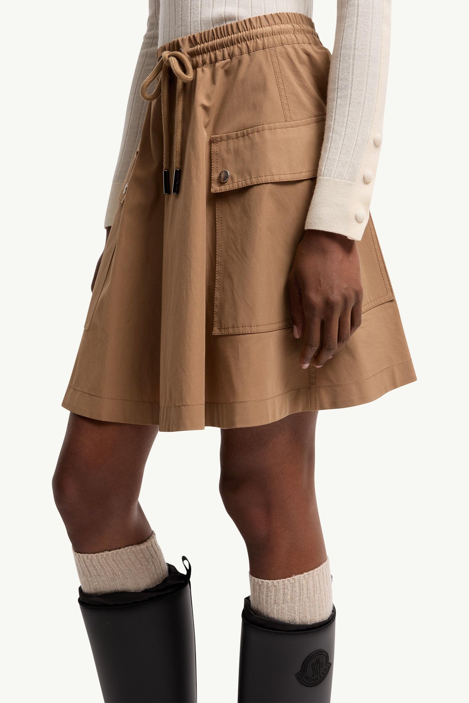 Alternative view of Cotton Blend A-Line Mini Skirt