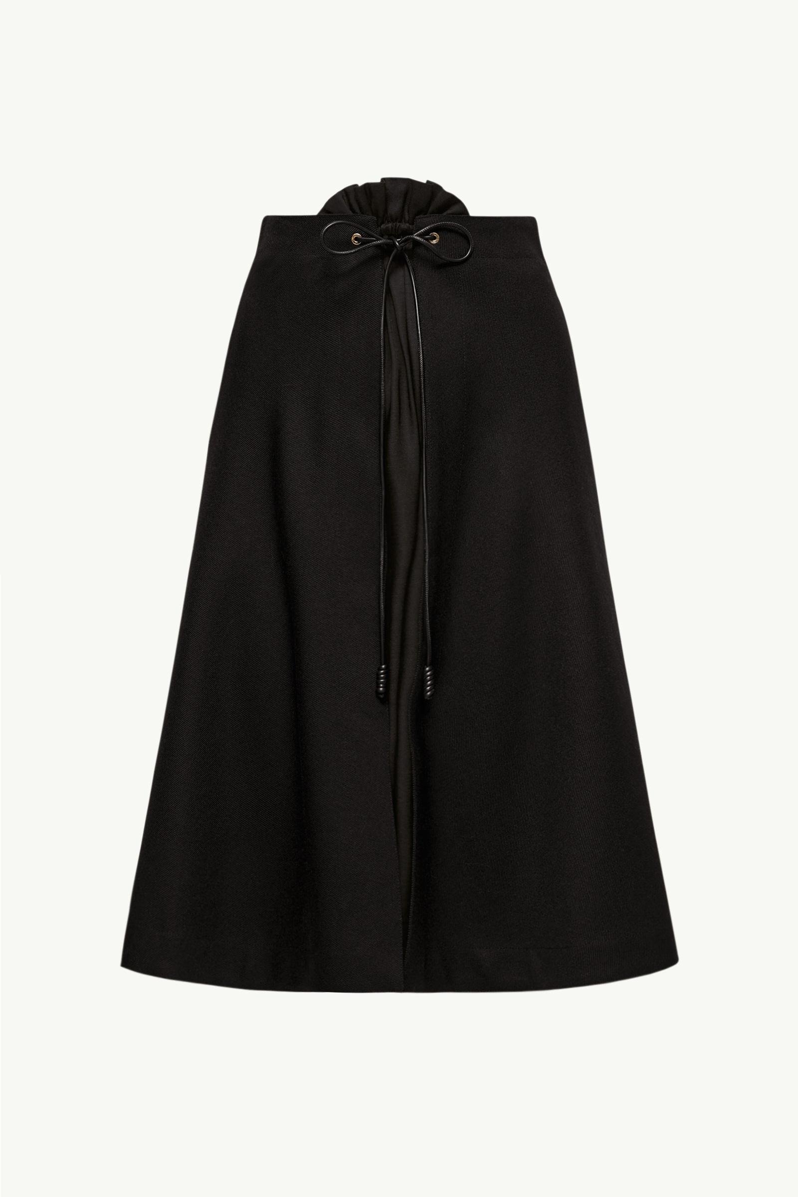 Wool Gabardine Midi Skirt - 图片 3