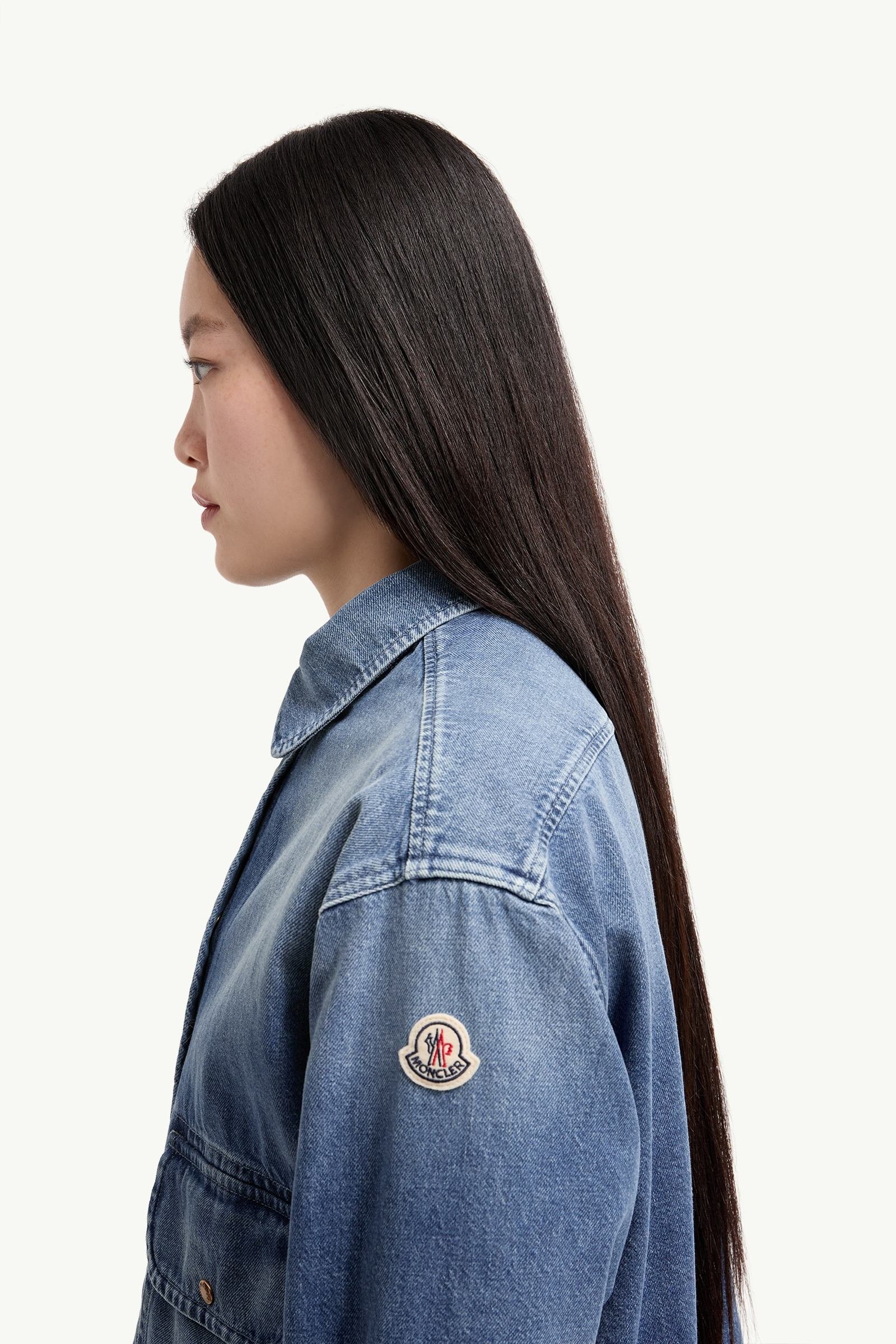 Teddy Trim Denim Shirt Jacket - 图片 2