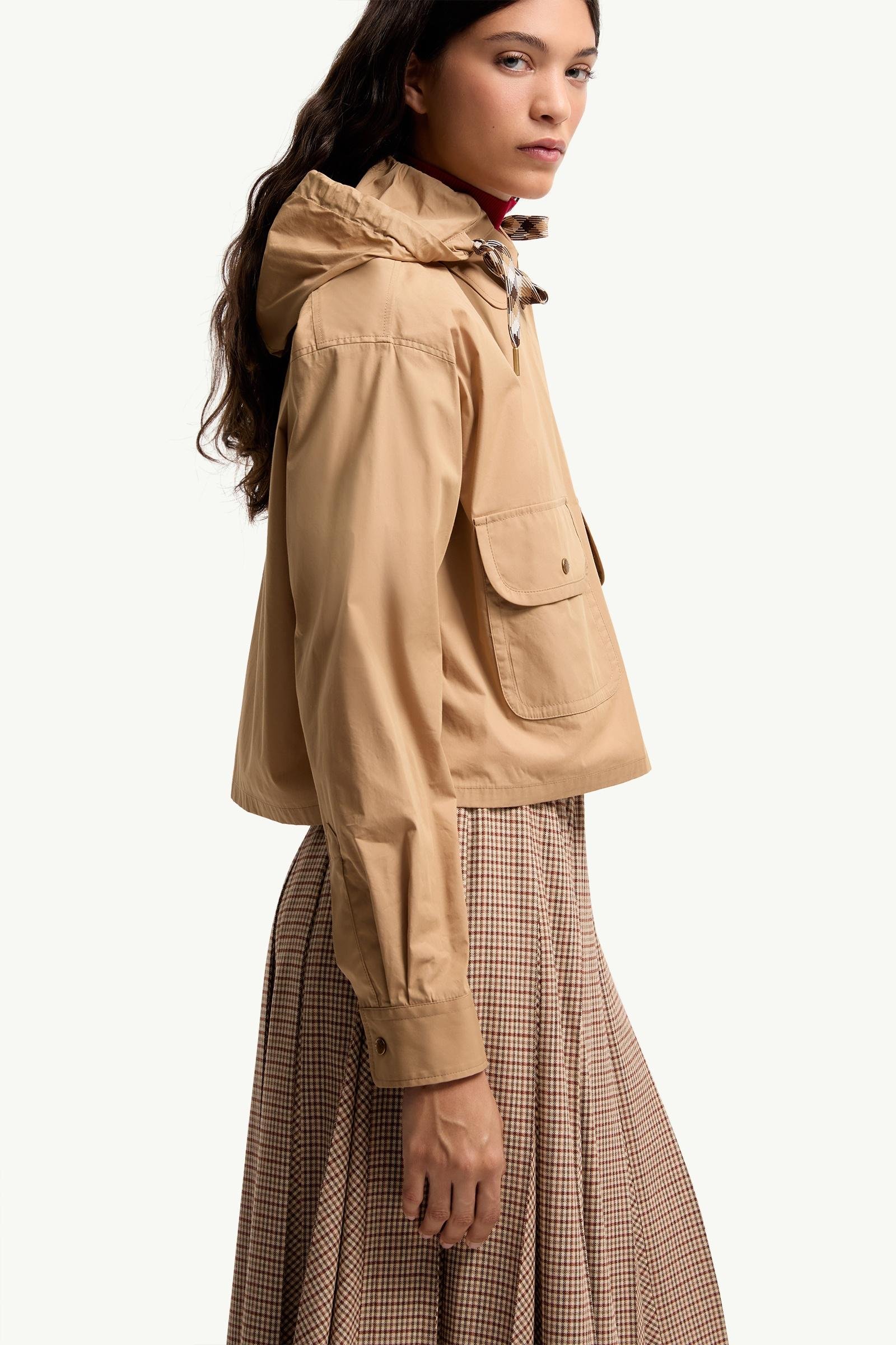Cotton Blend Hooded Shirt Jacket - 图片 6