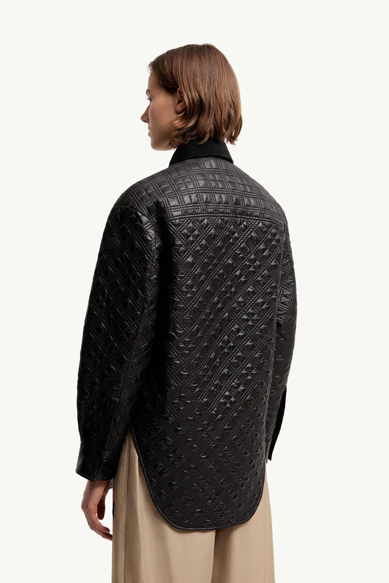 Corduroy-Trimmed Padded Shirt Jacket - 图片 5