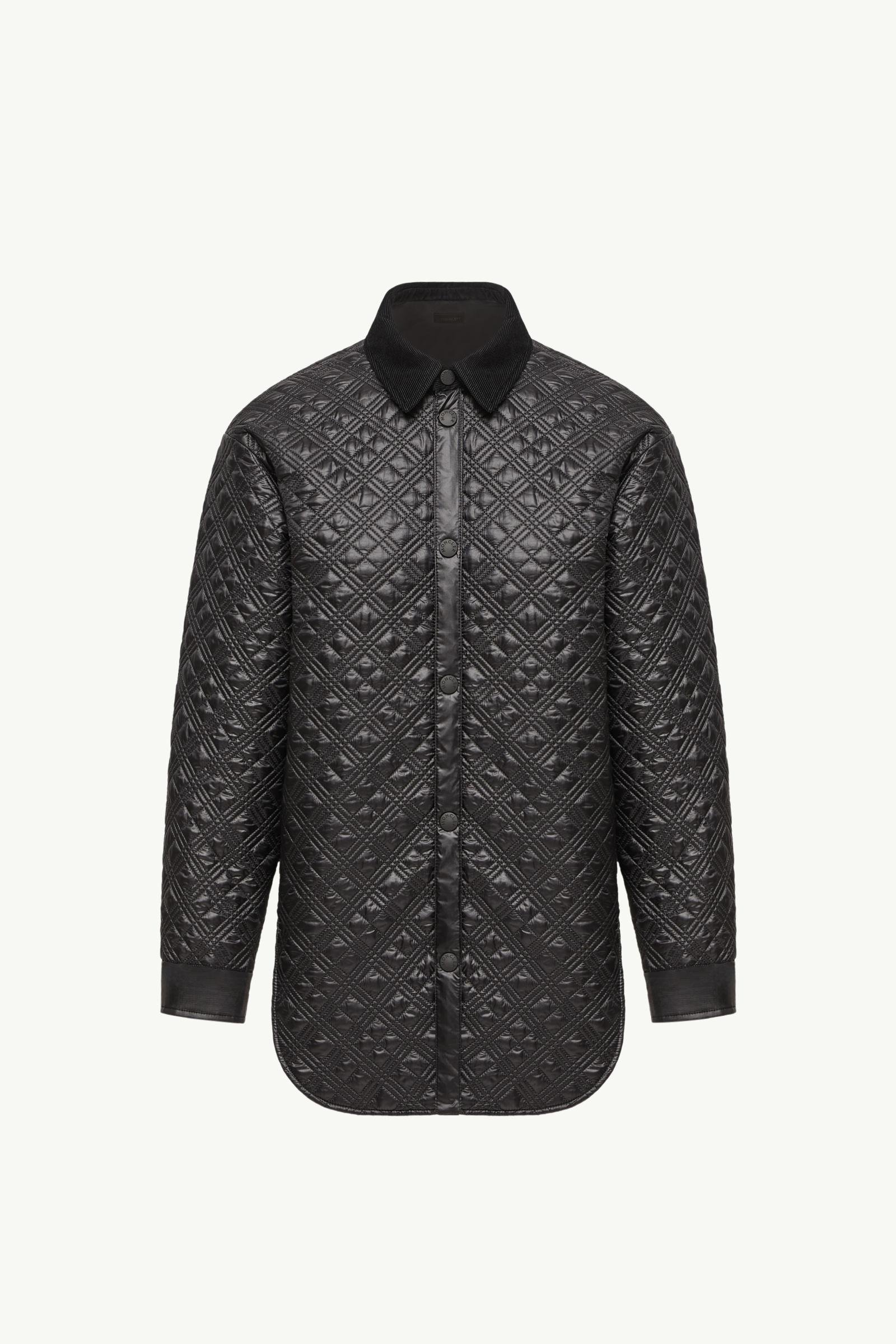 Corduroy-Trimmed Padded Shirt Jacket - 图片 3