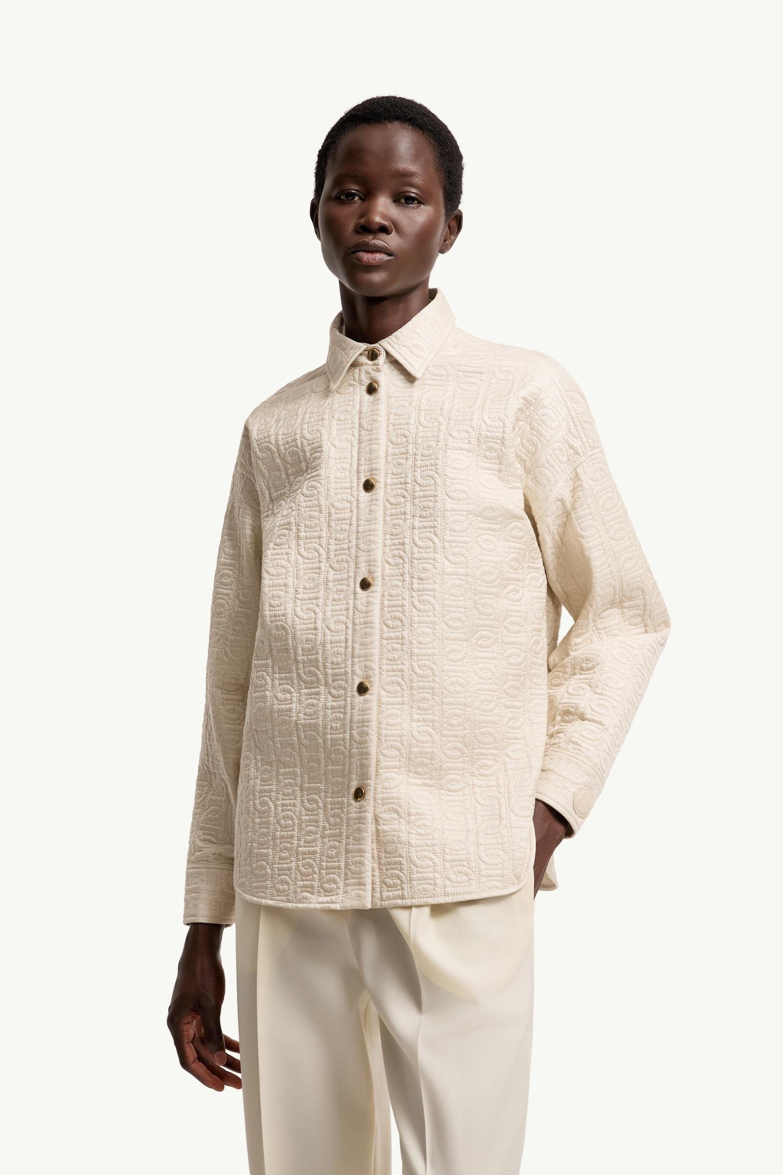 Chain Quilted Padded Shirt Jacket - 图片 4