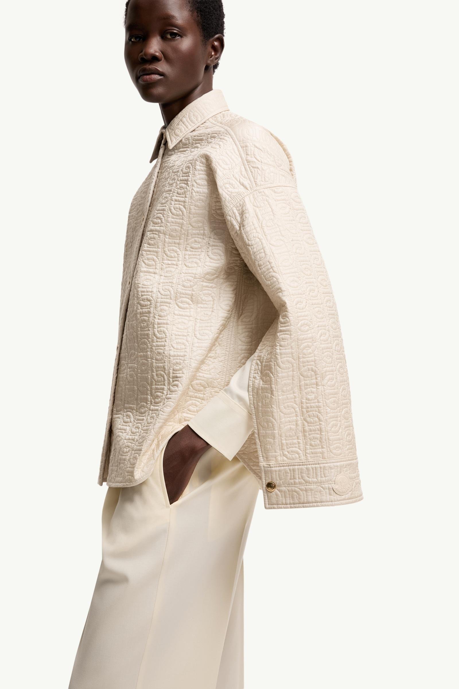 Chain Quilted Padded Shirt Jacket - 图片 7
