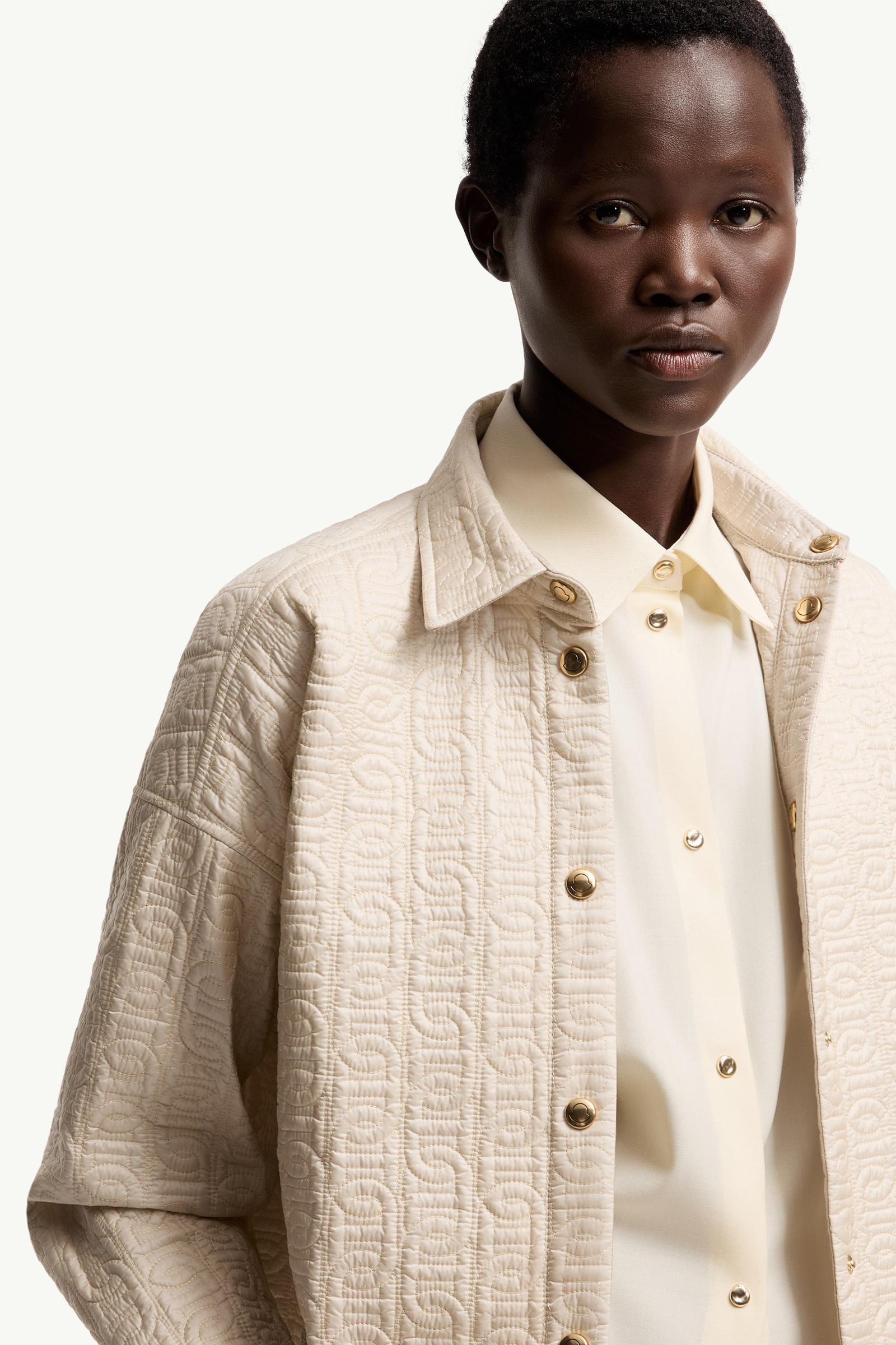Chain Quilted Padded Shirt Jacket - 图片 8