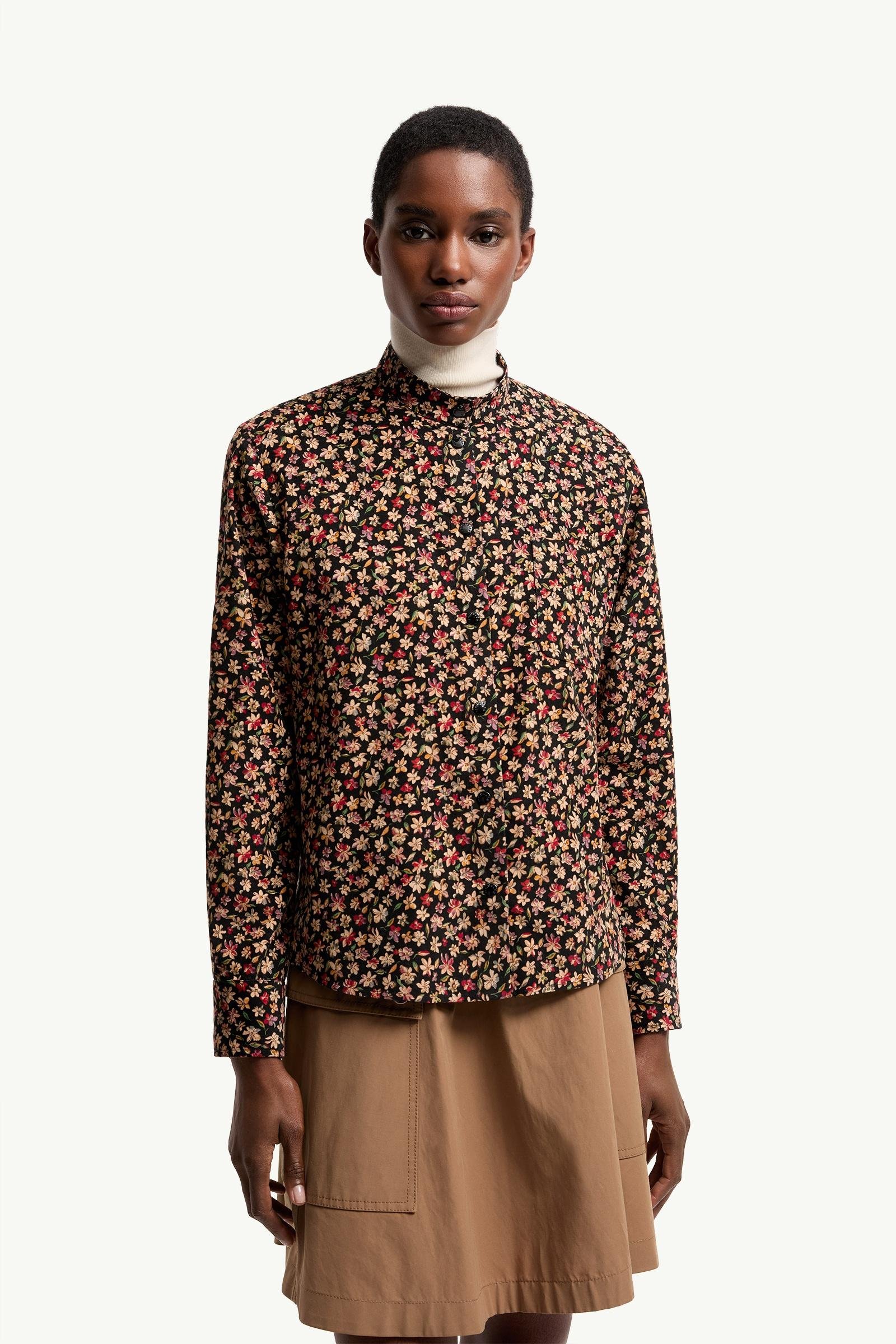 Floral Corduroy Shirt Jacket - 图片 4