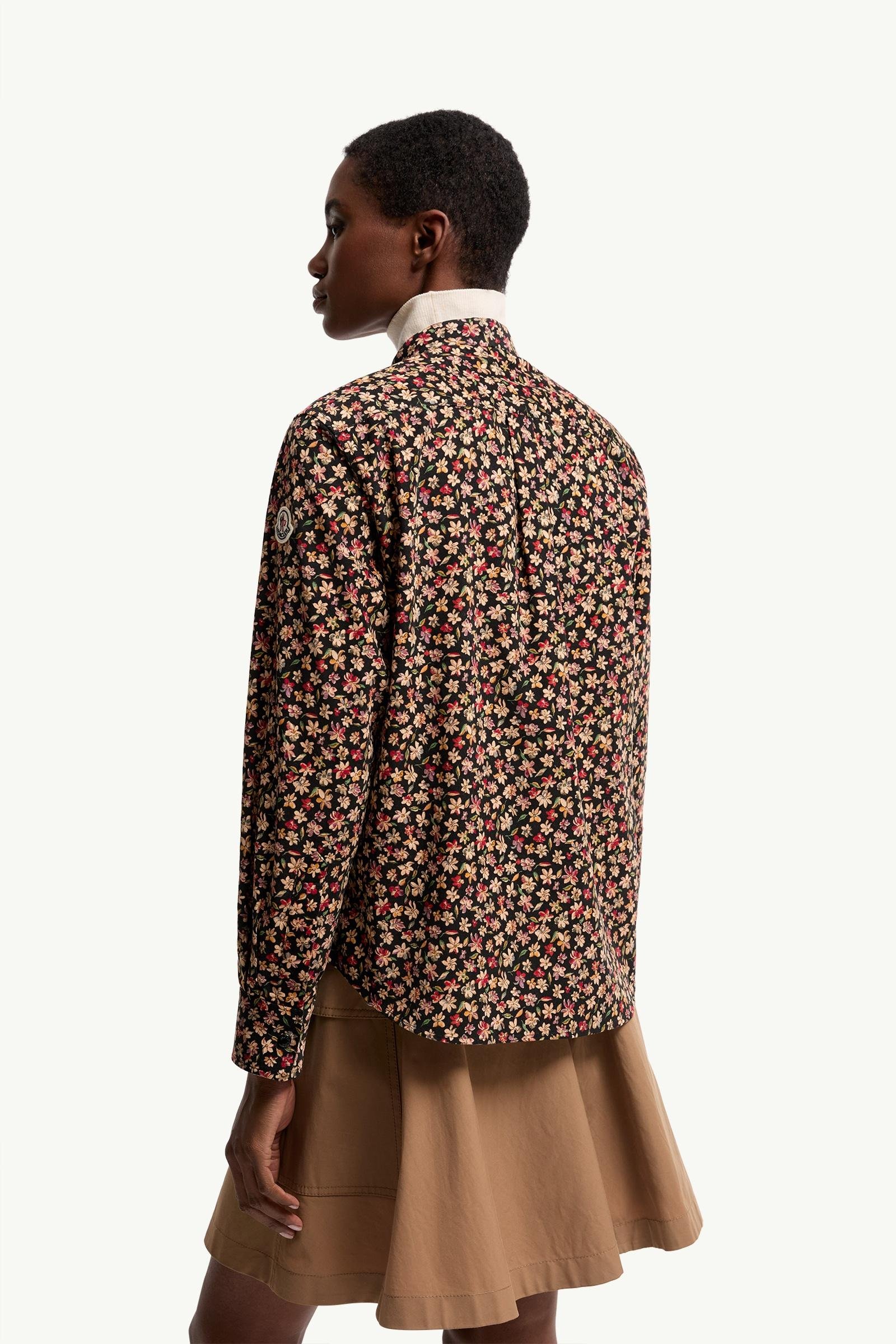 Floral Corduroy Shirt Jacket - 图片 5