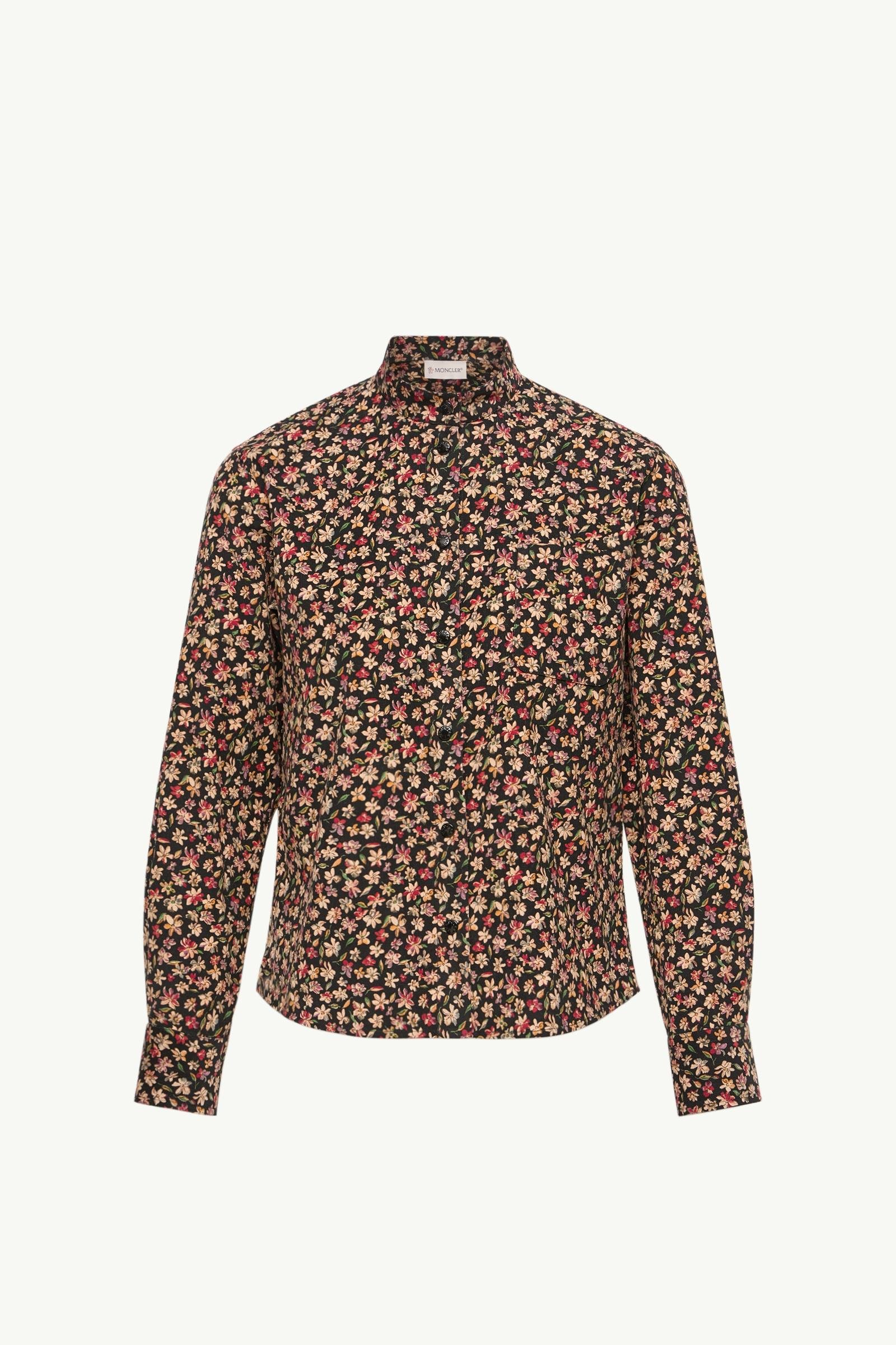 Floral Corduroy Shirt Jacket - 图片 3