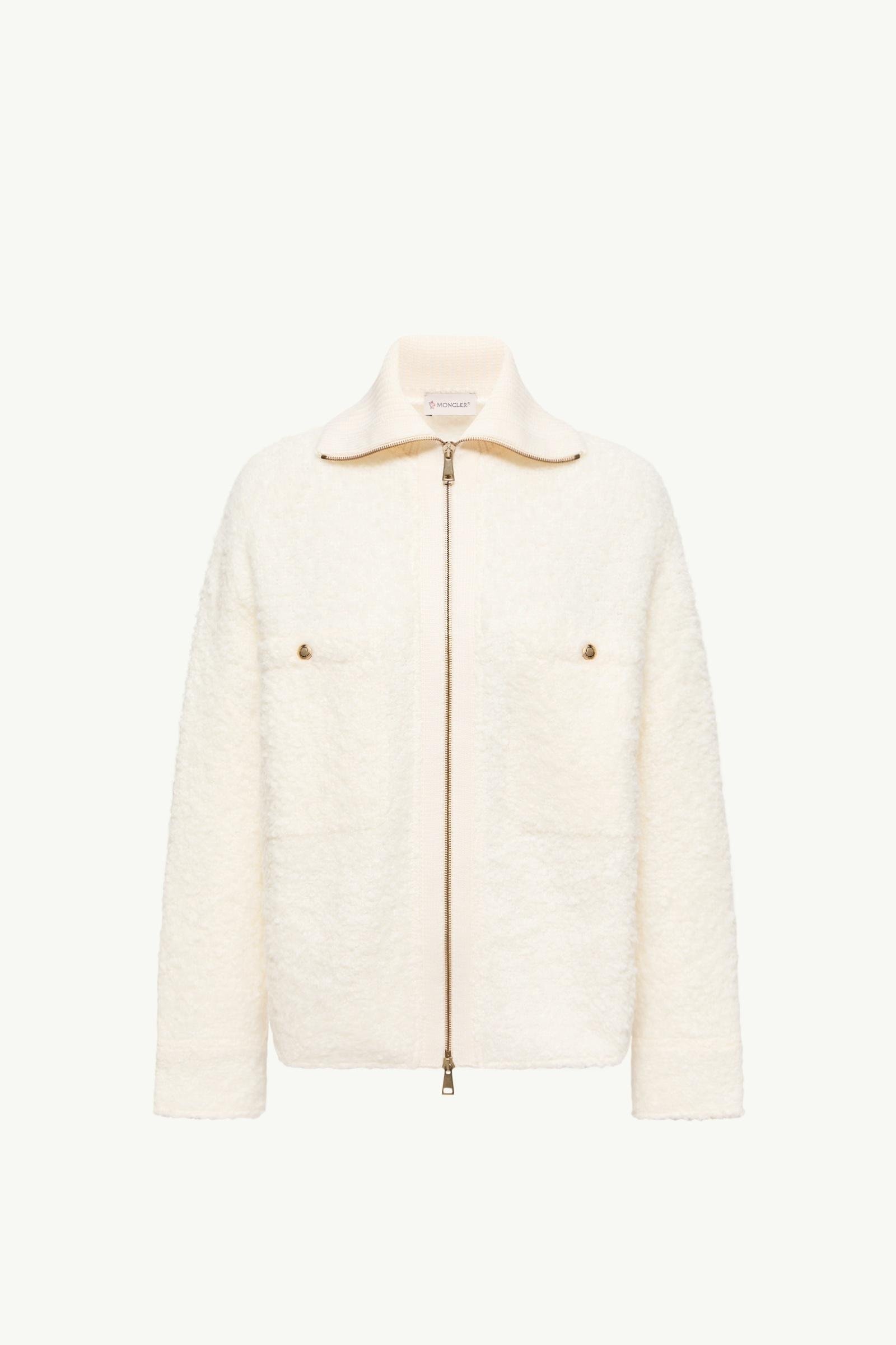 Tweed Zip-Up Shirt Jacket - 图片 3