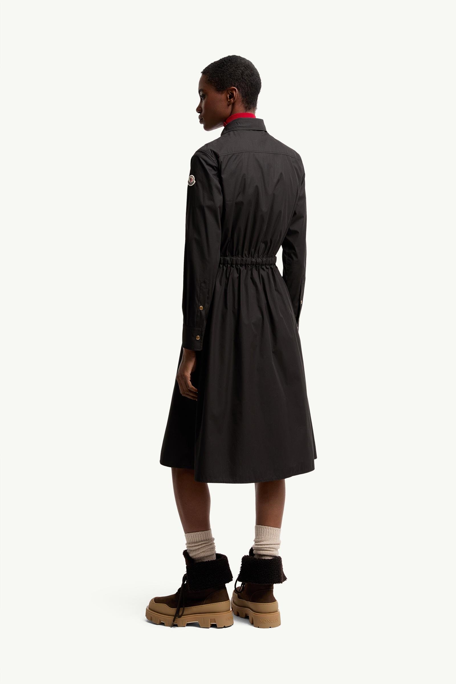 Cotton Blend Knee-Length Dress - 图片 5