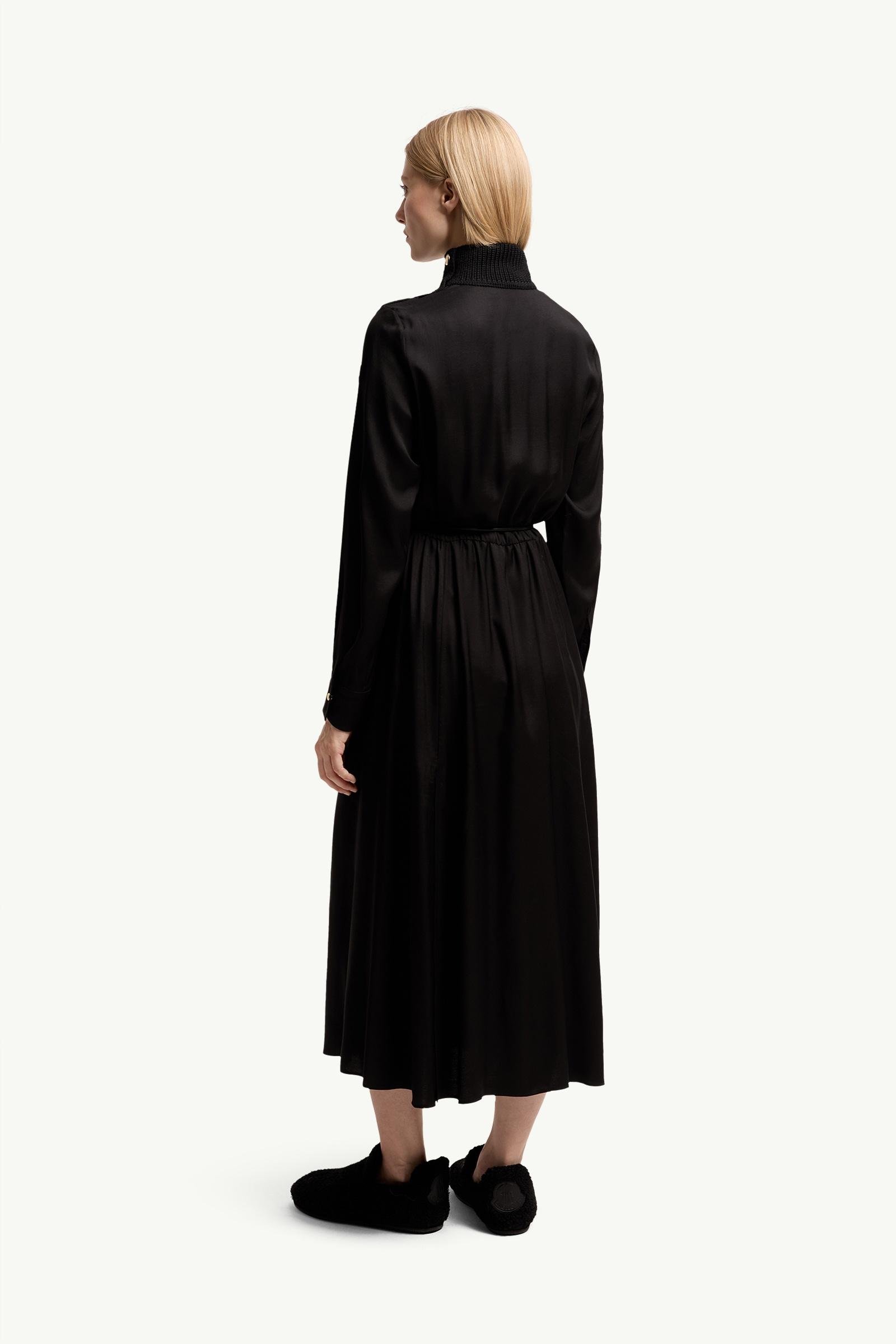 Leather Logo Long Dress - 图片 5