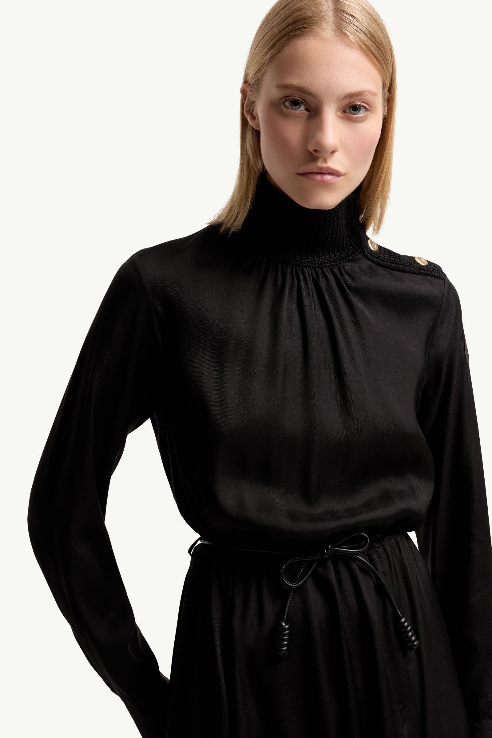 Leather Logo Long Dress - 图片 6