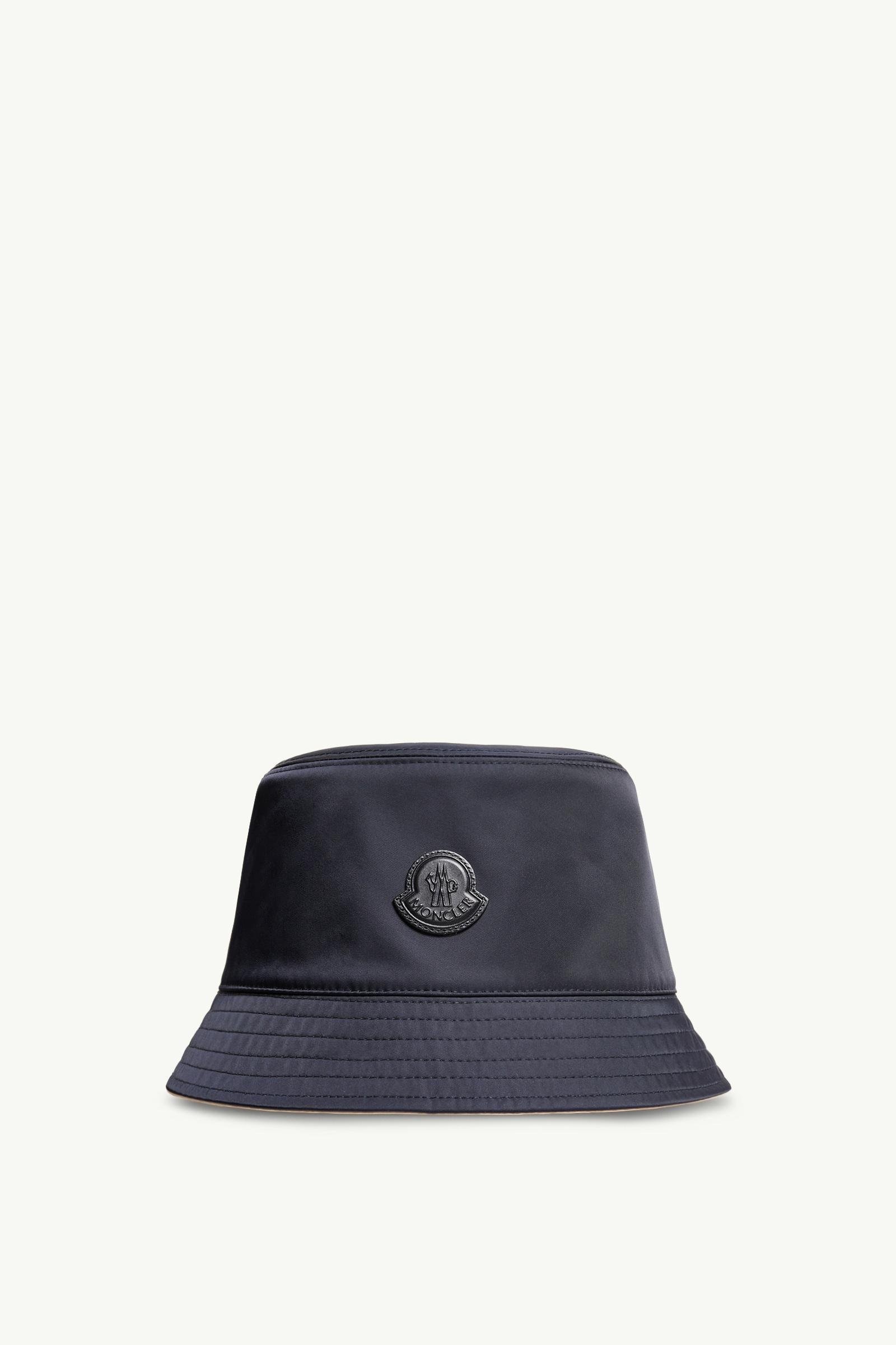 Leather Logo Gabardine Bucket Hat