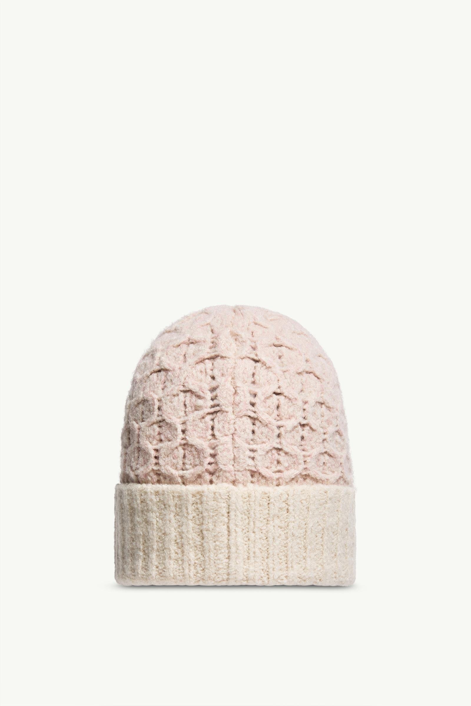 Mouliné Cable Wool Blend Beanie - 图片 4