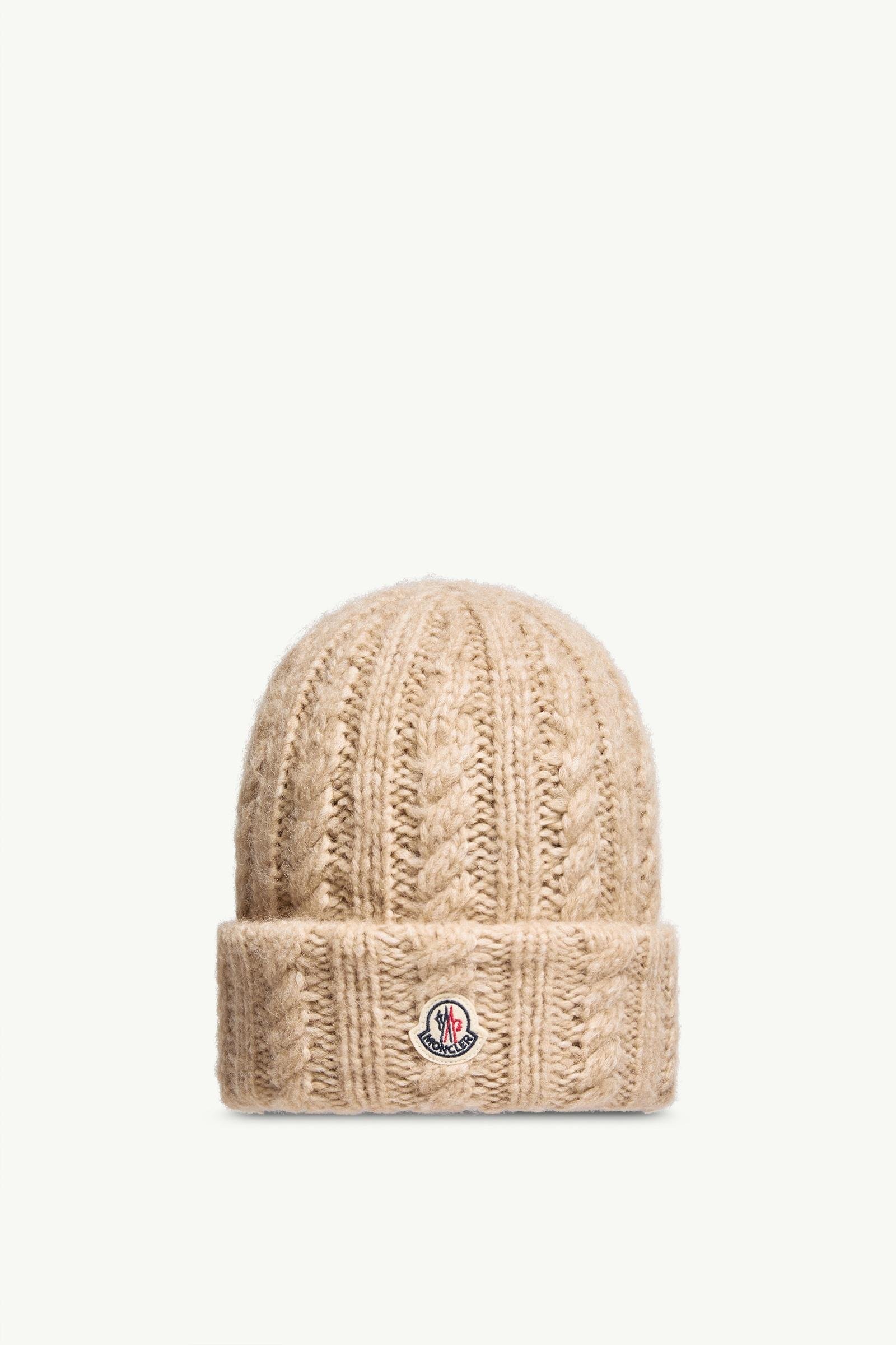 Cable Knit Wool Blend Beanie