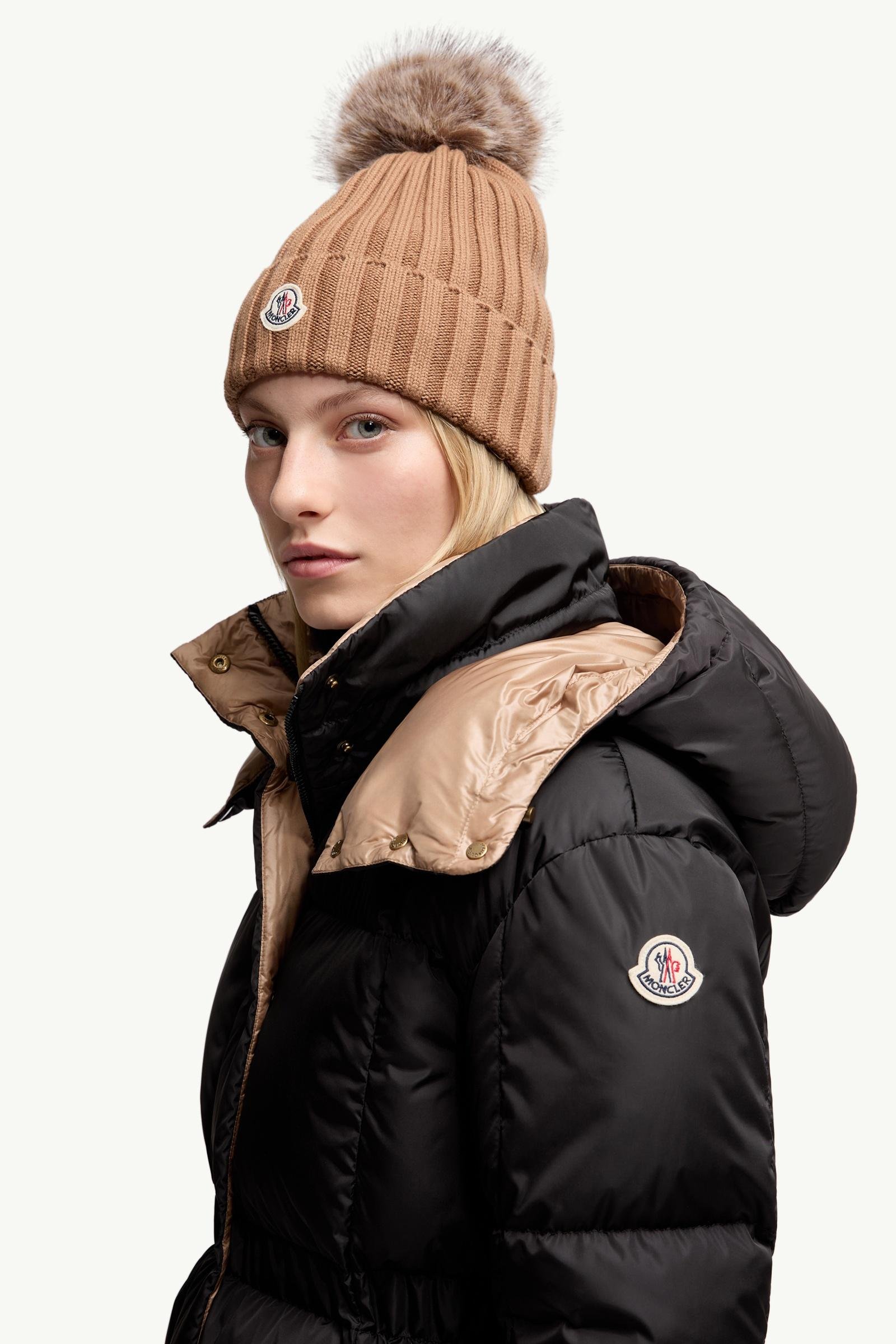 Alternative view of Wool Beanie with Pom Pom