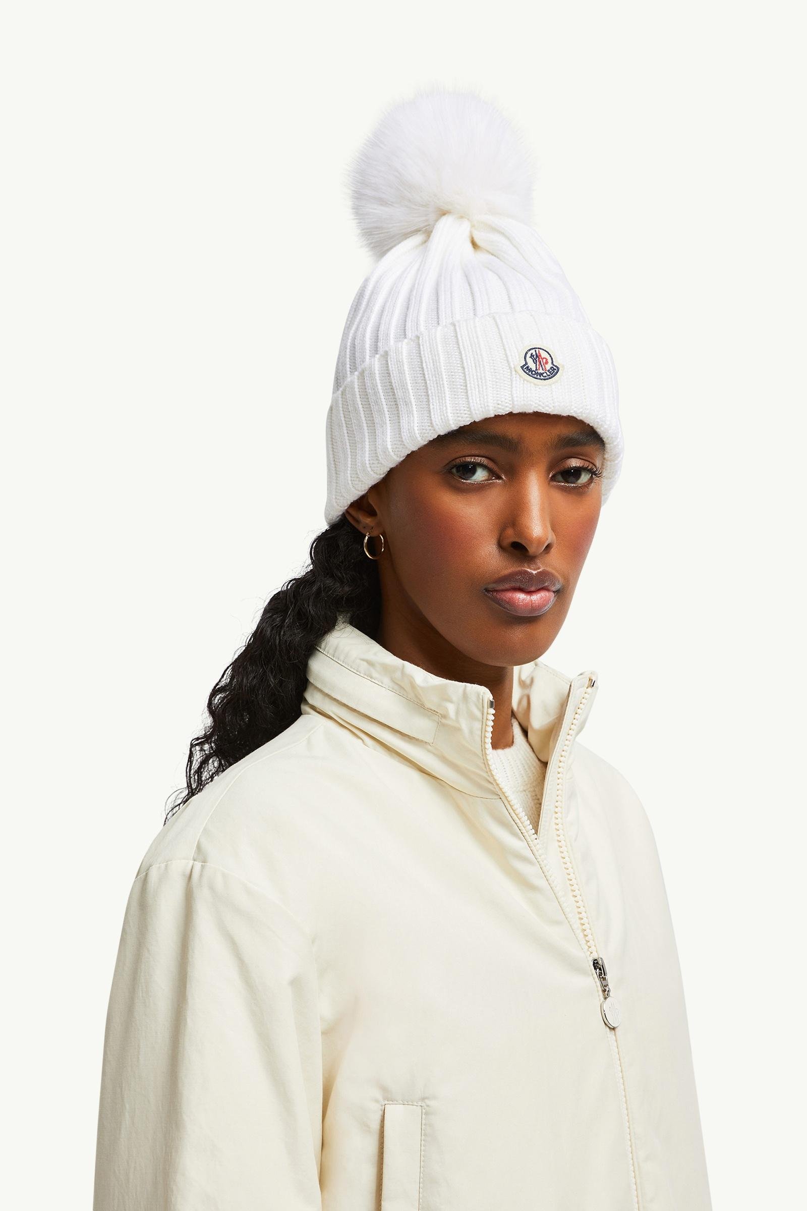 Alternative view of Wool Beanie with Pom Pom