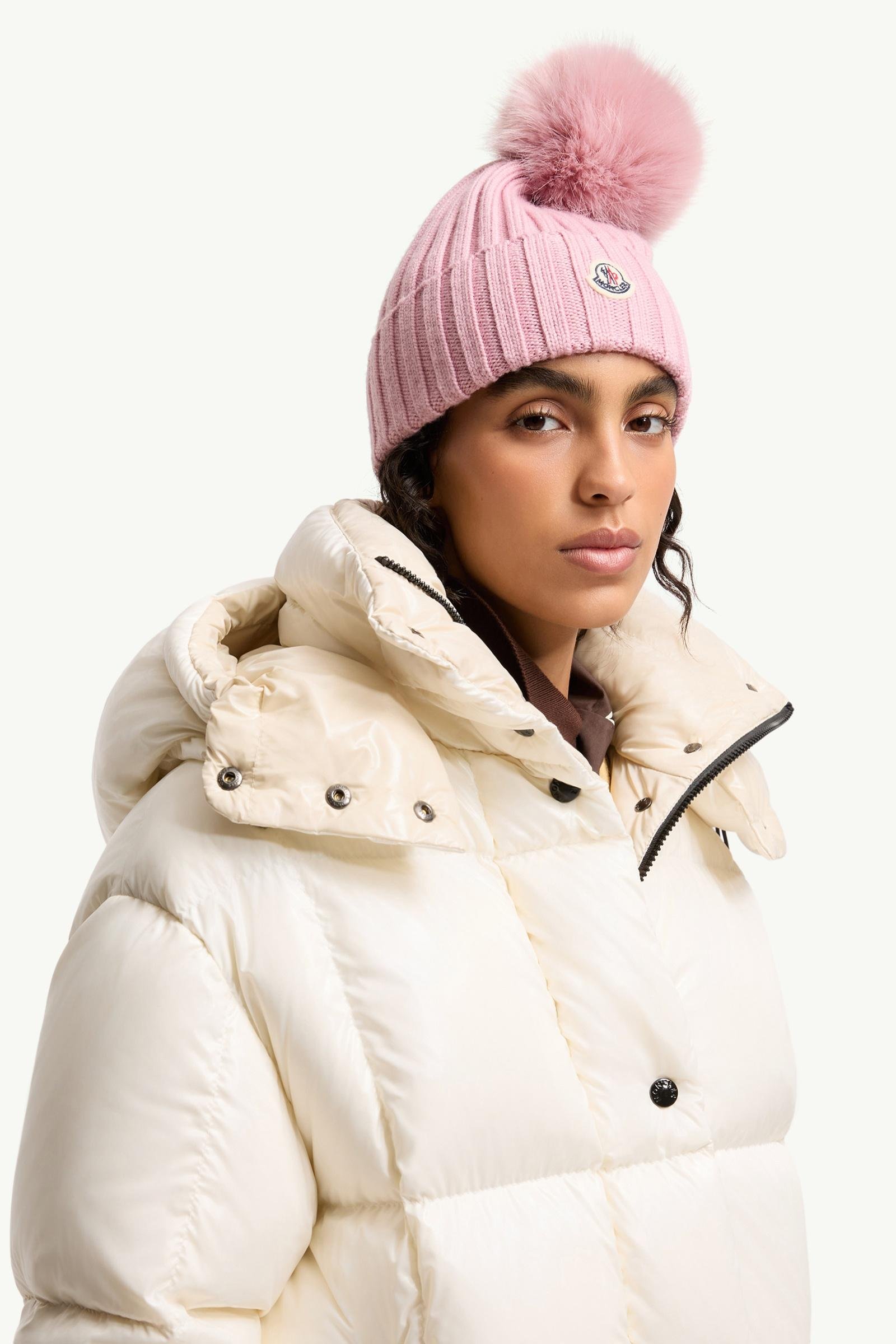Alternative view of Wool Beanie with Pom Pom
