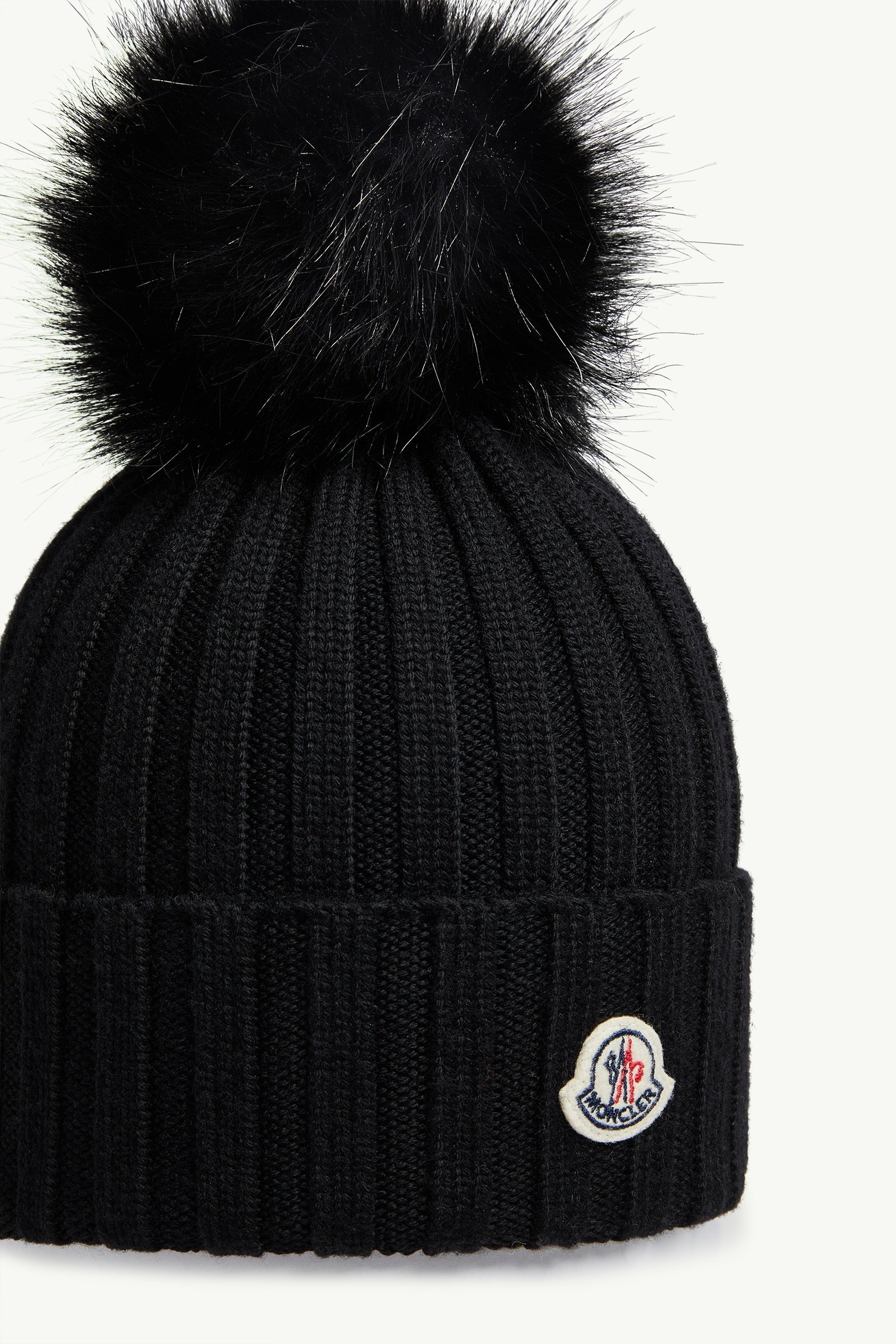 Wool Beanie with Pom Pom - 图片 3