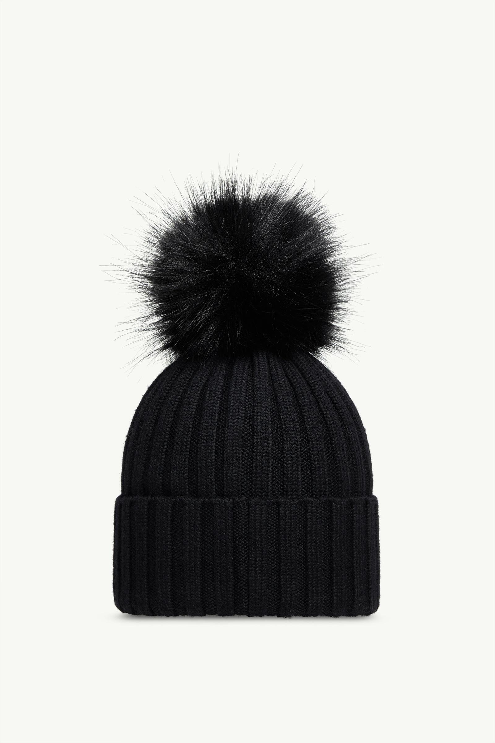 Wool Beanie with Pom Pom - 图片 4