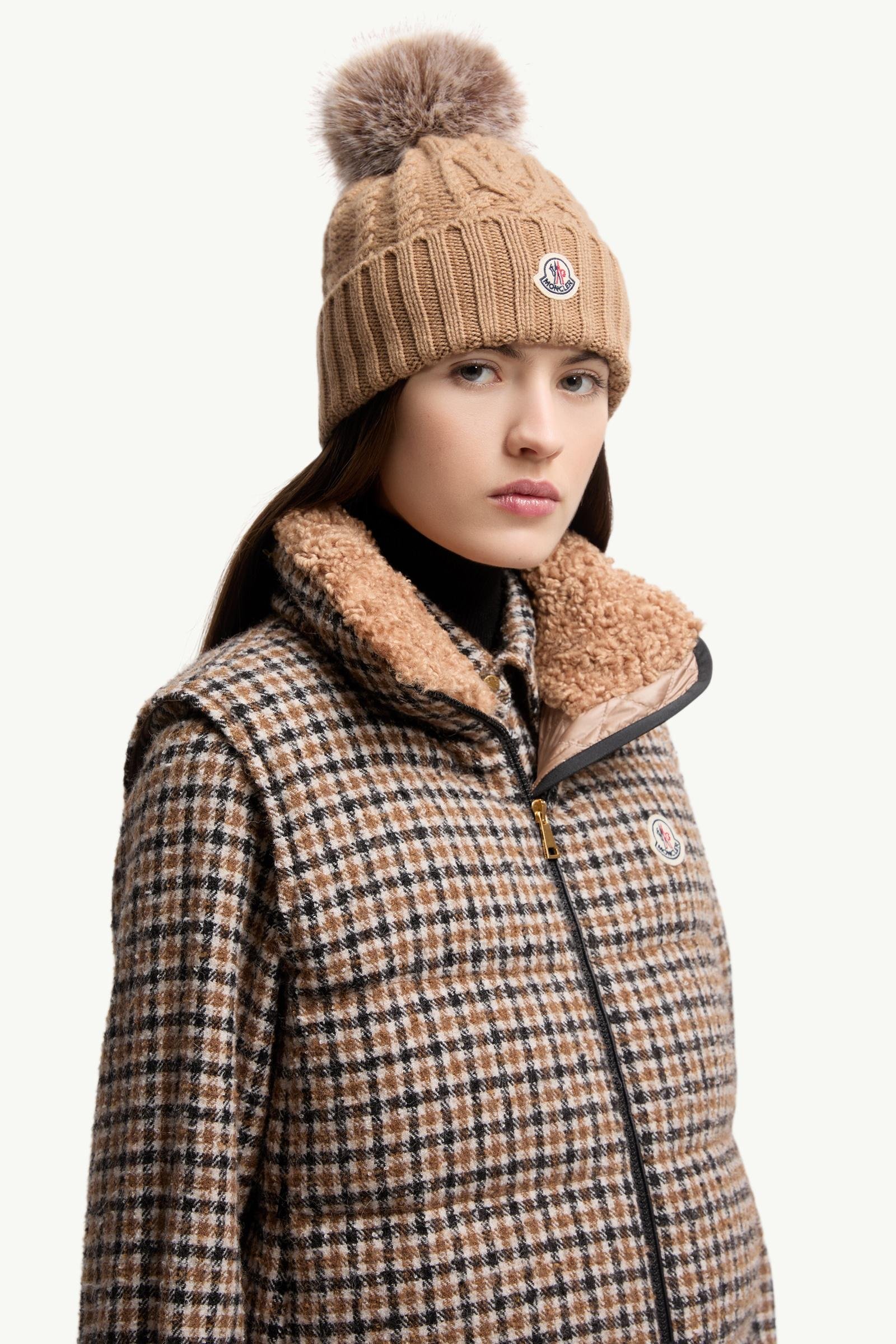 Alternative view of Wool & Cashmere Blend Beanie with Pom Pom