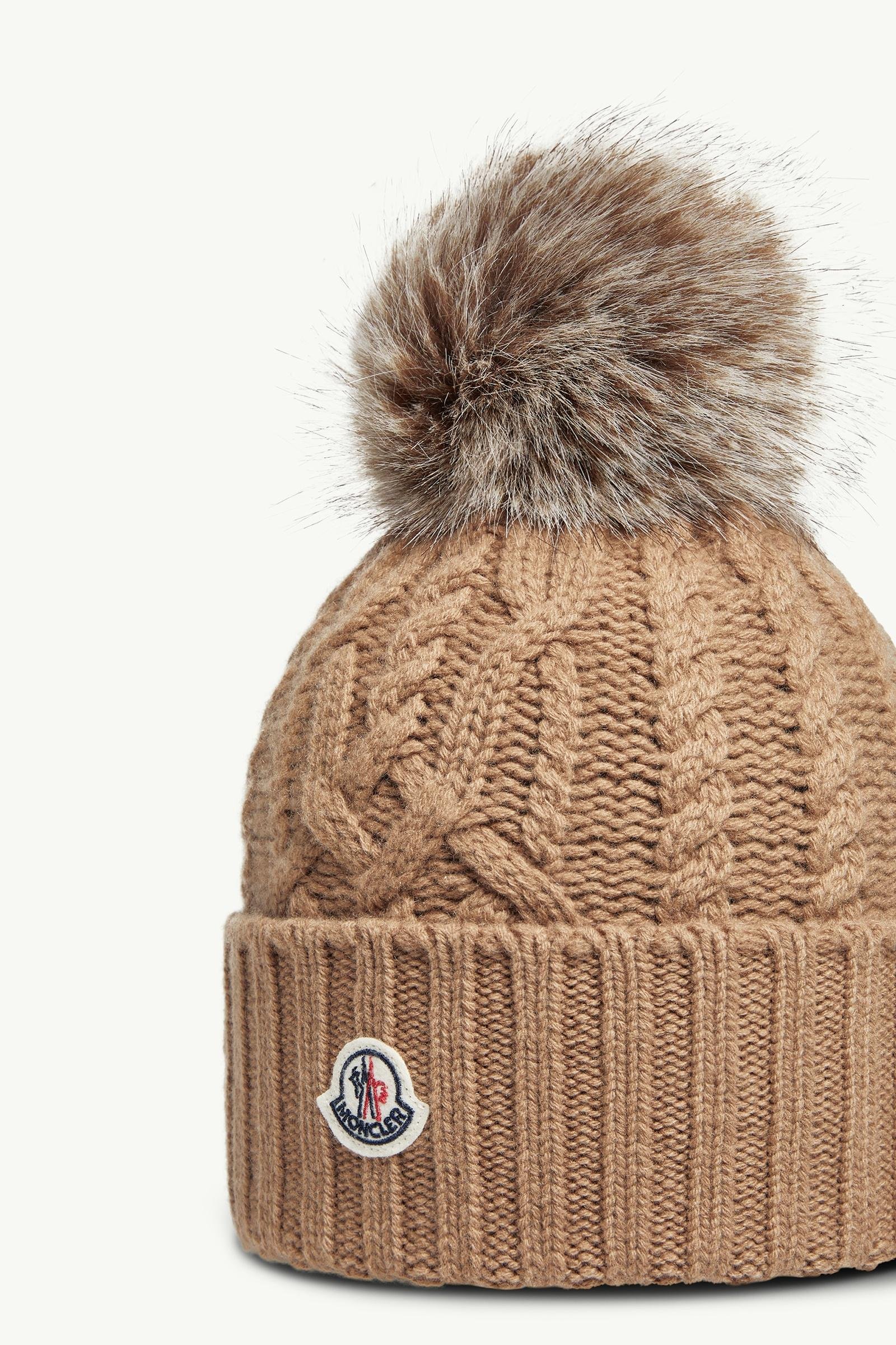 Wool & Cashmere Blend Beanie with Pom Pom - 图片 3