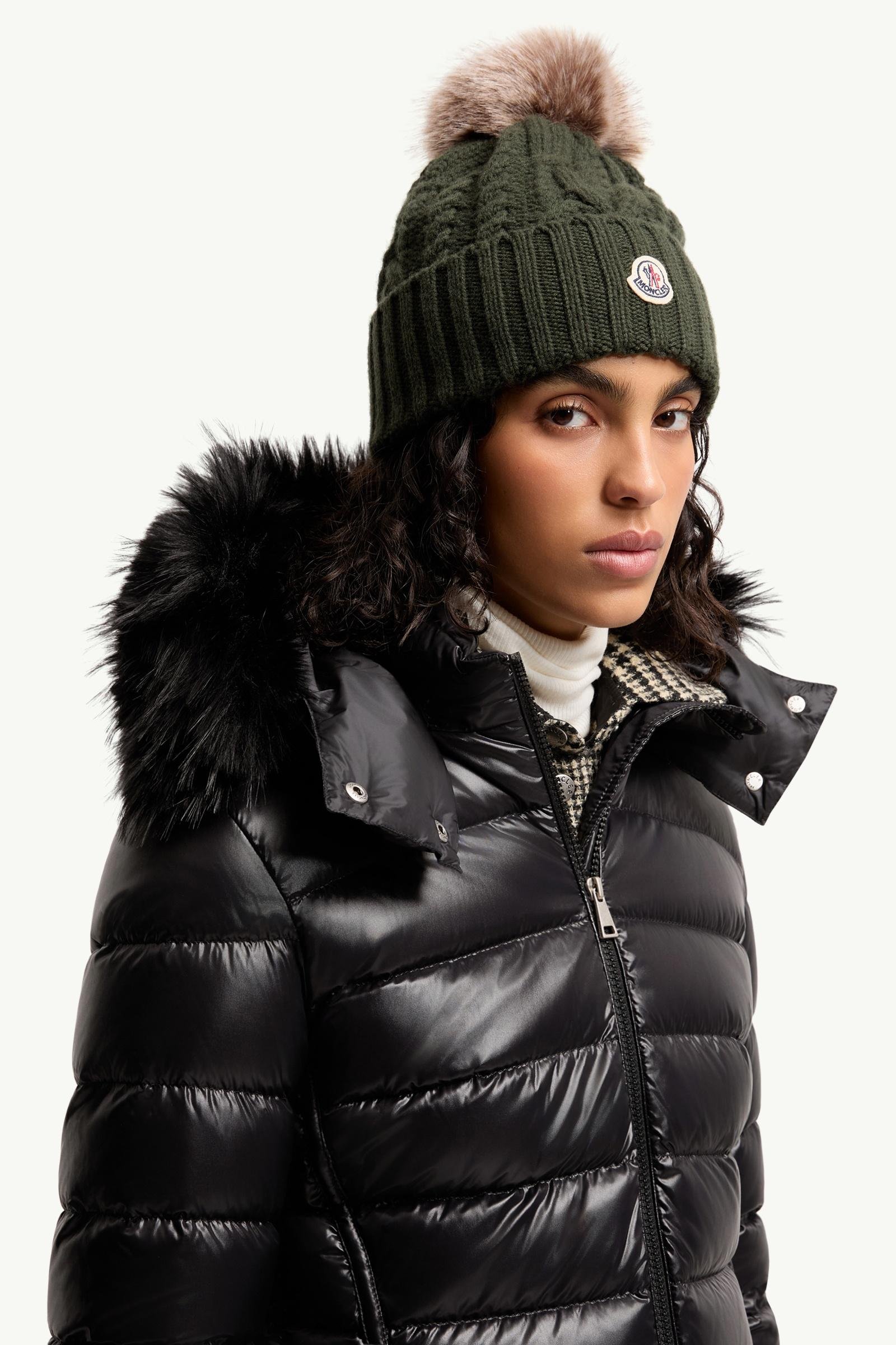 Alternative view of Wool & Cashmere Blend Beanie with Pom Pom