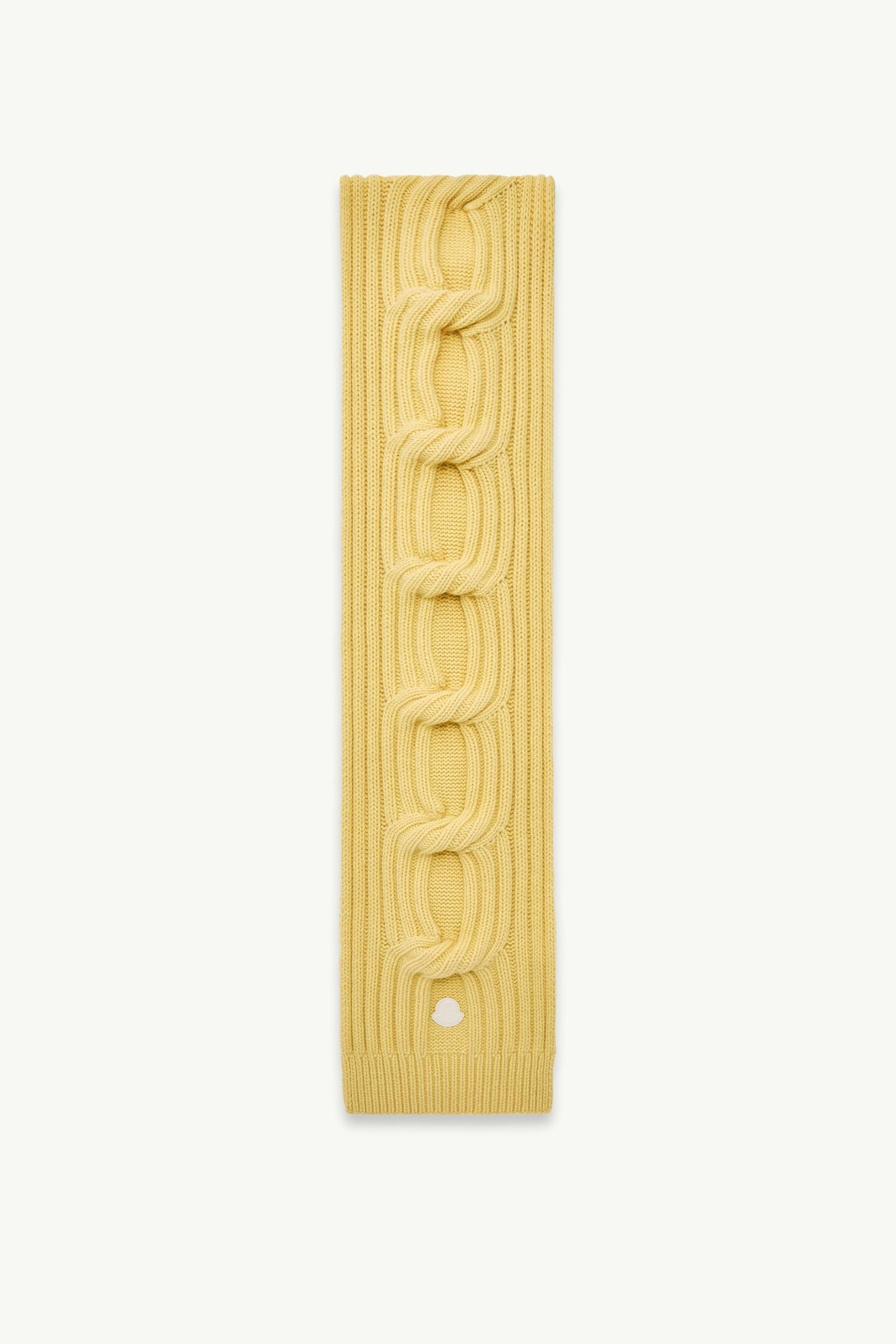 Chain Knit Wool & Cashmere Scarf