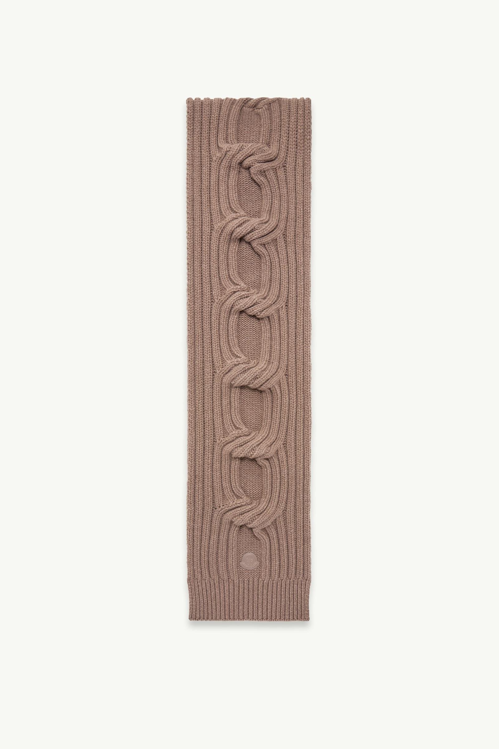 Chain Knit Wool & Cashmere Scarf