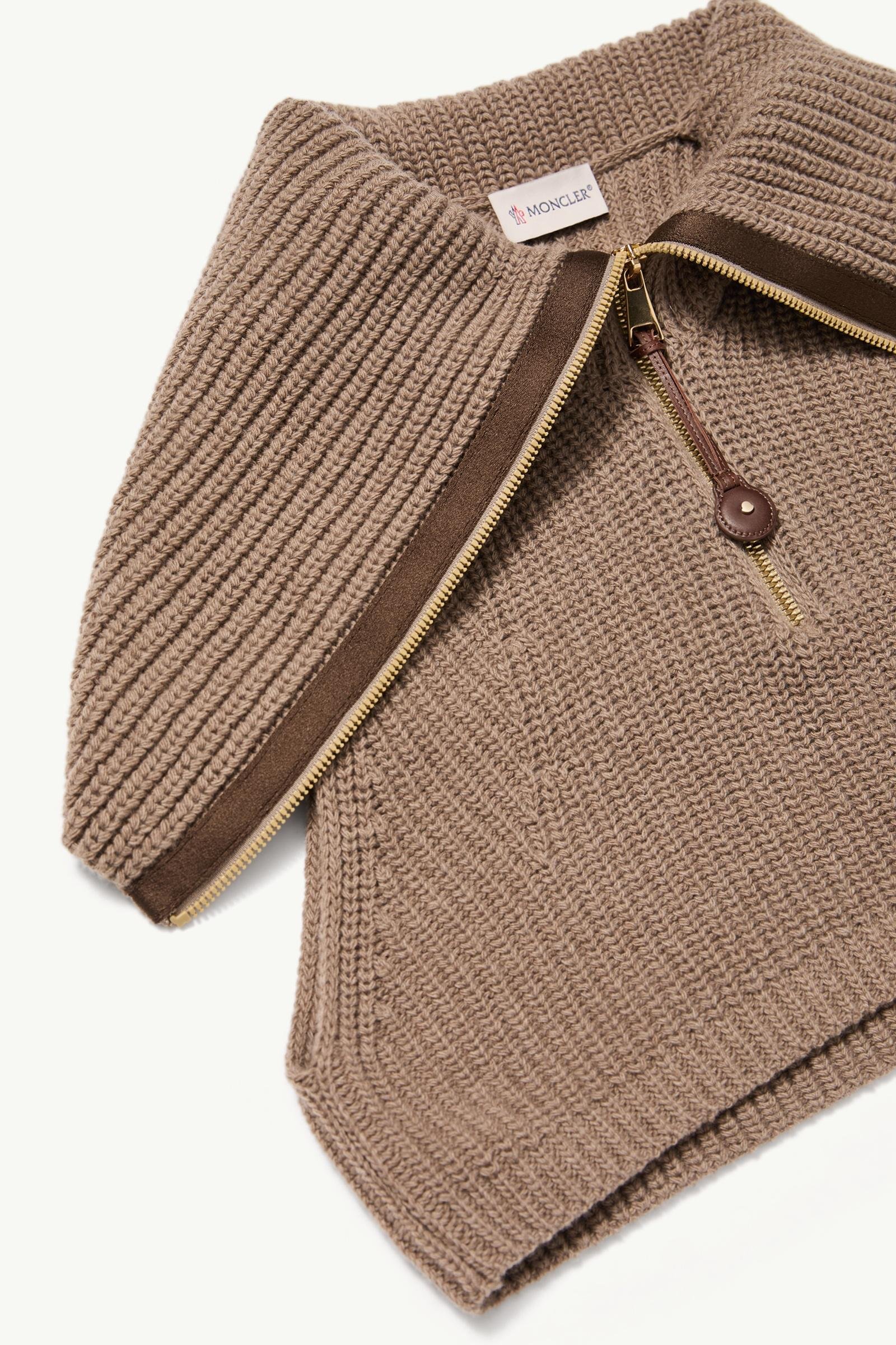 Wool & Cashmere Zip-Up Bib - 图片 2