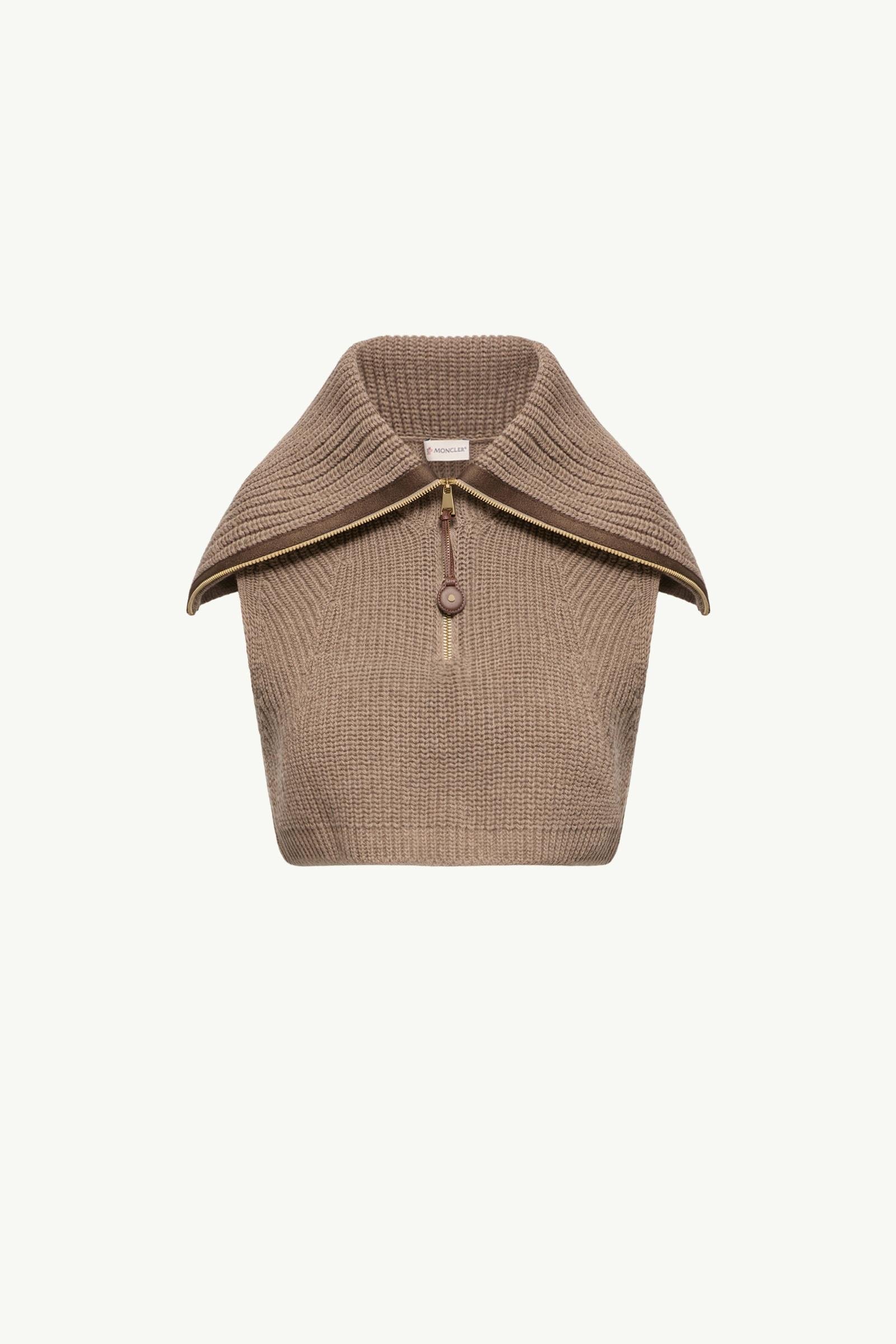 Wool & Cashmere Zip-Up Bib - 图片 3