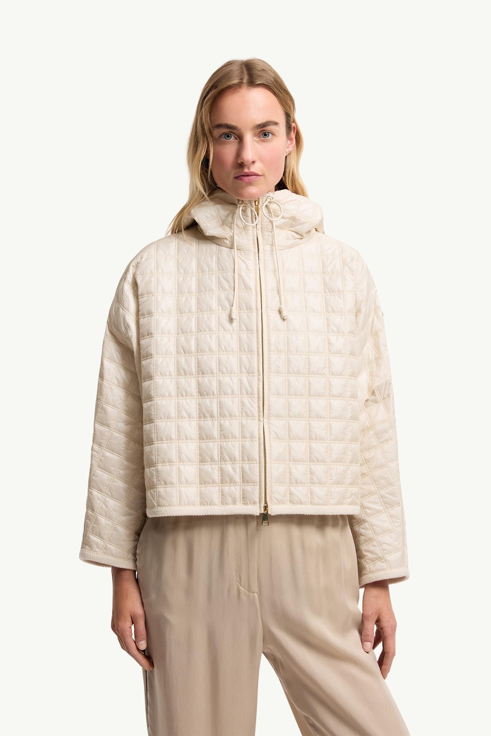 Hooded Square-Quilted Padded Cape - 图片 4