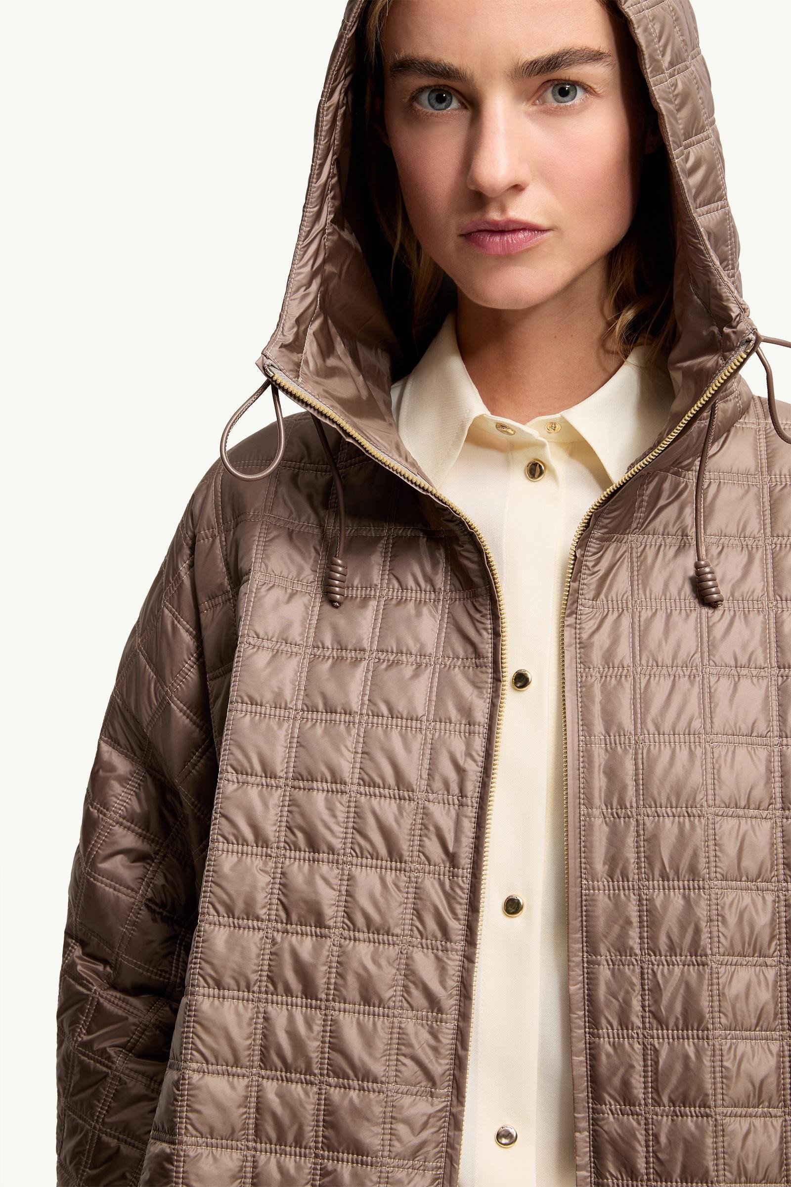Hooded Square-Quilted Padded Cape - 图片 7