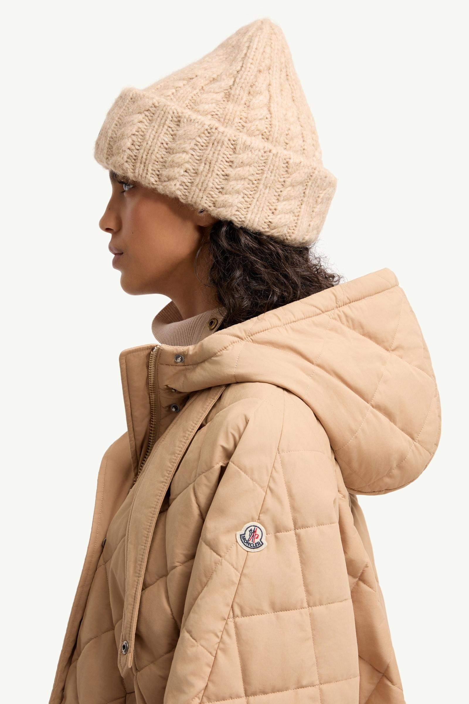 Diamond-Quilted Hooded Cape - 图片 2