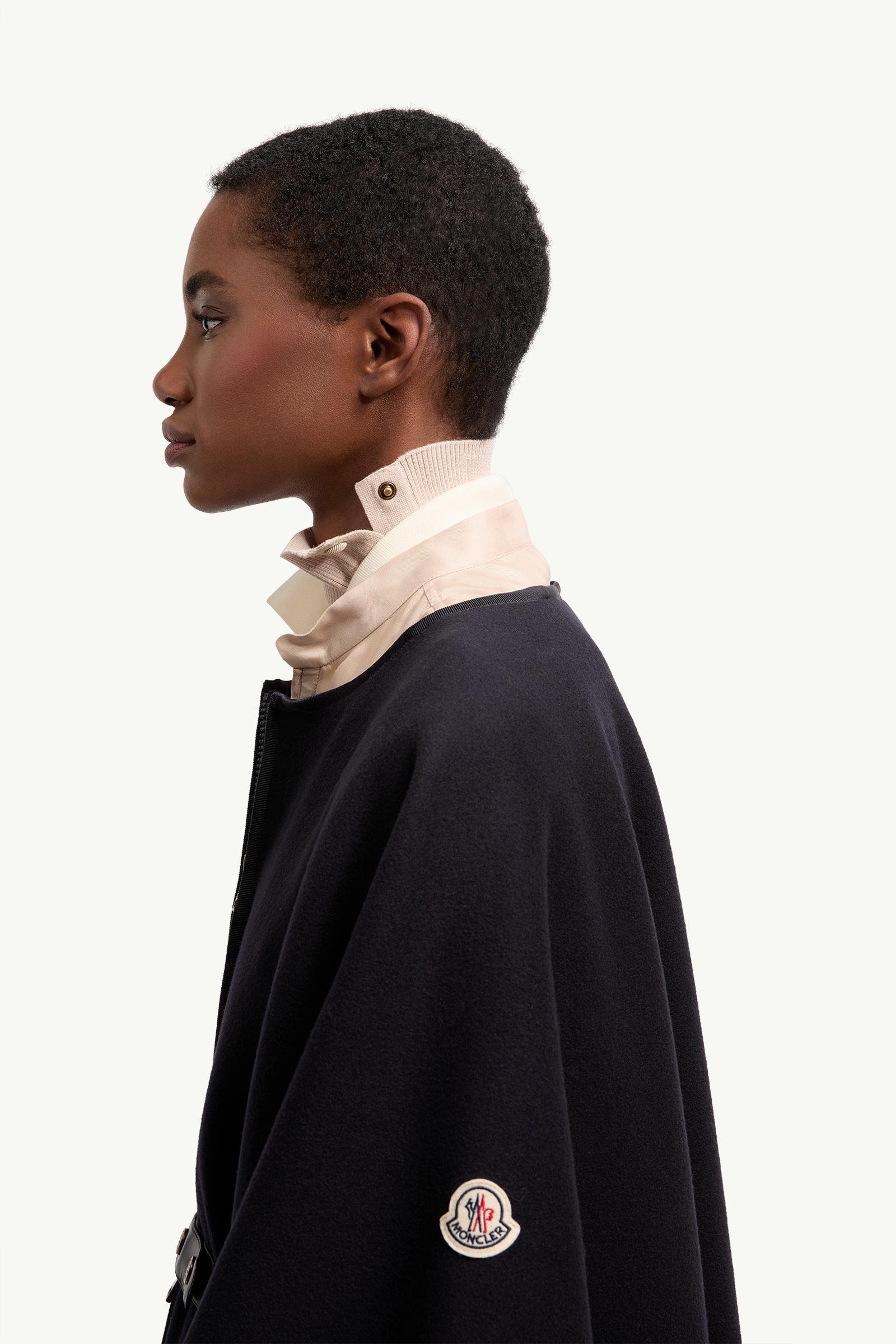 Padded Wool Blend Cape - 图片 2