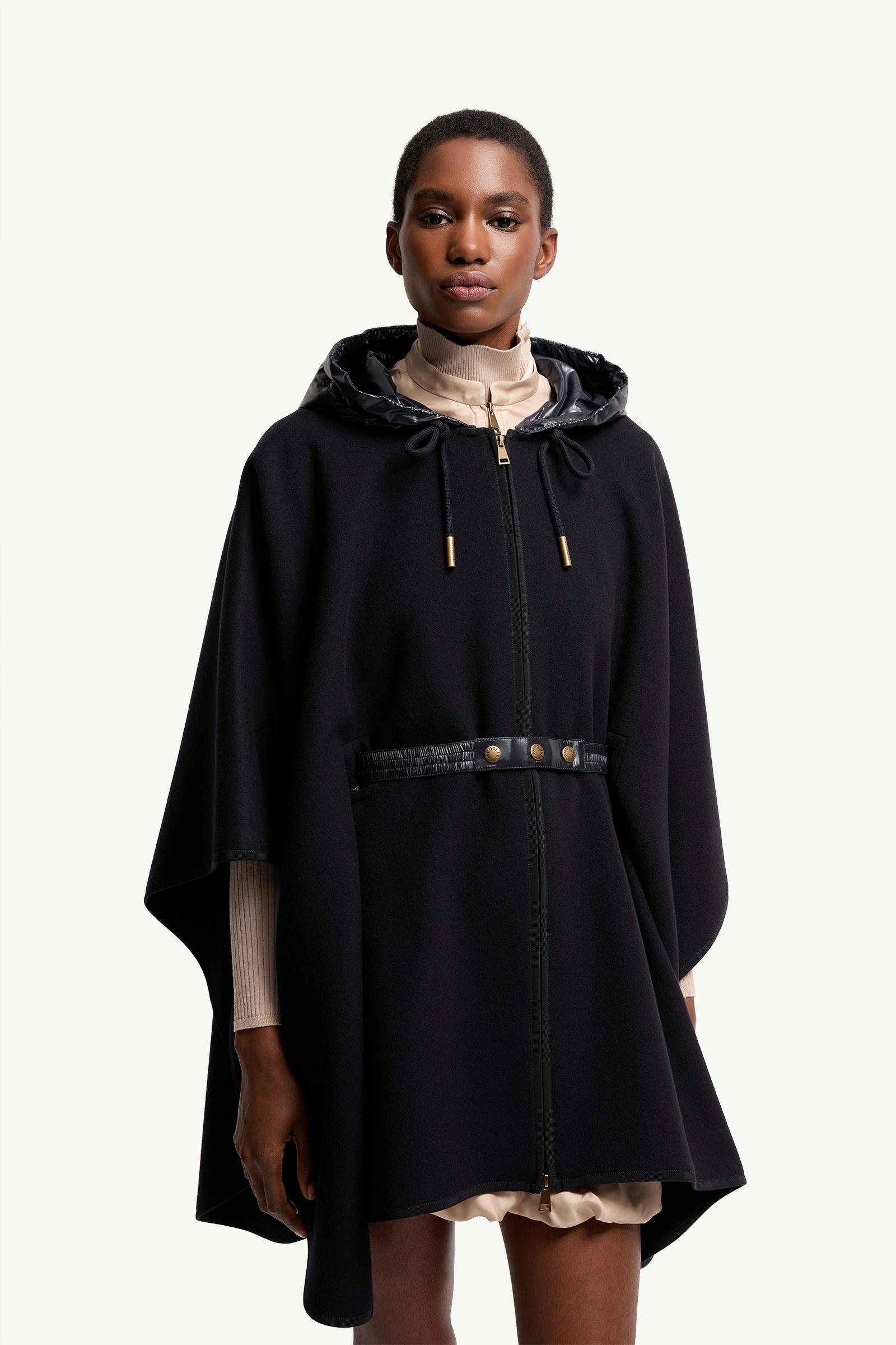 Padded Wool Blend Cape - 图片 4