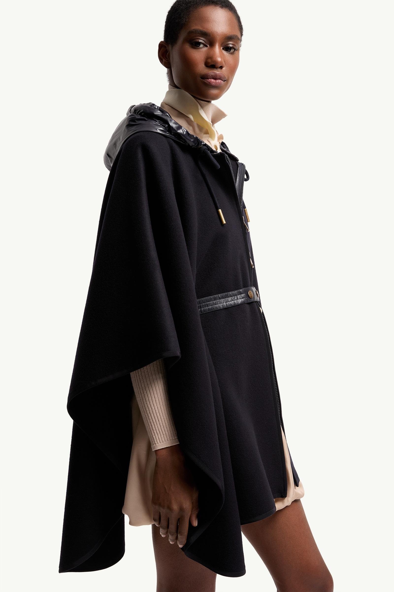 Padded Wool Blend Cape - 图片 6