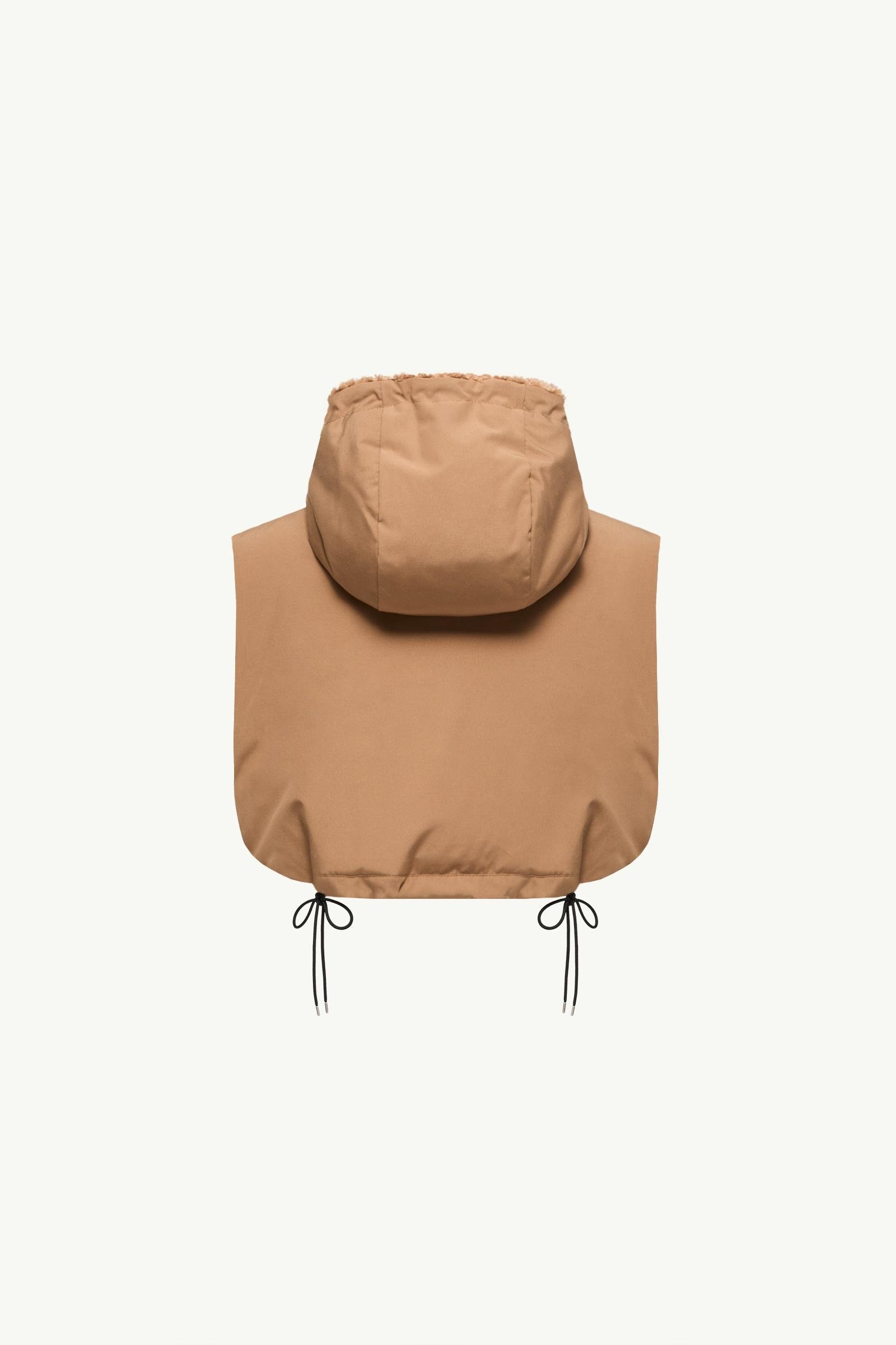 Teddy Fleece Hooded Padded Bib - 图片 4