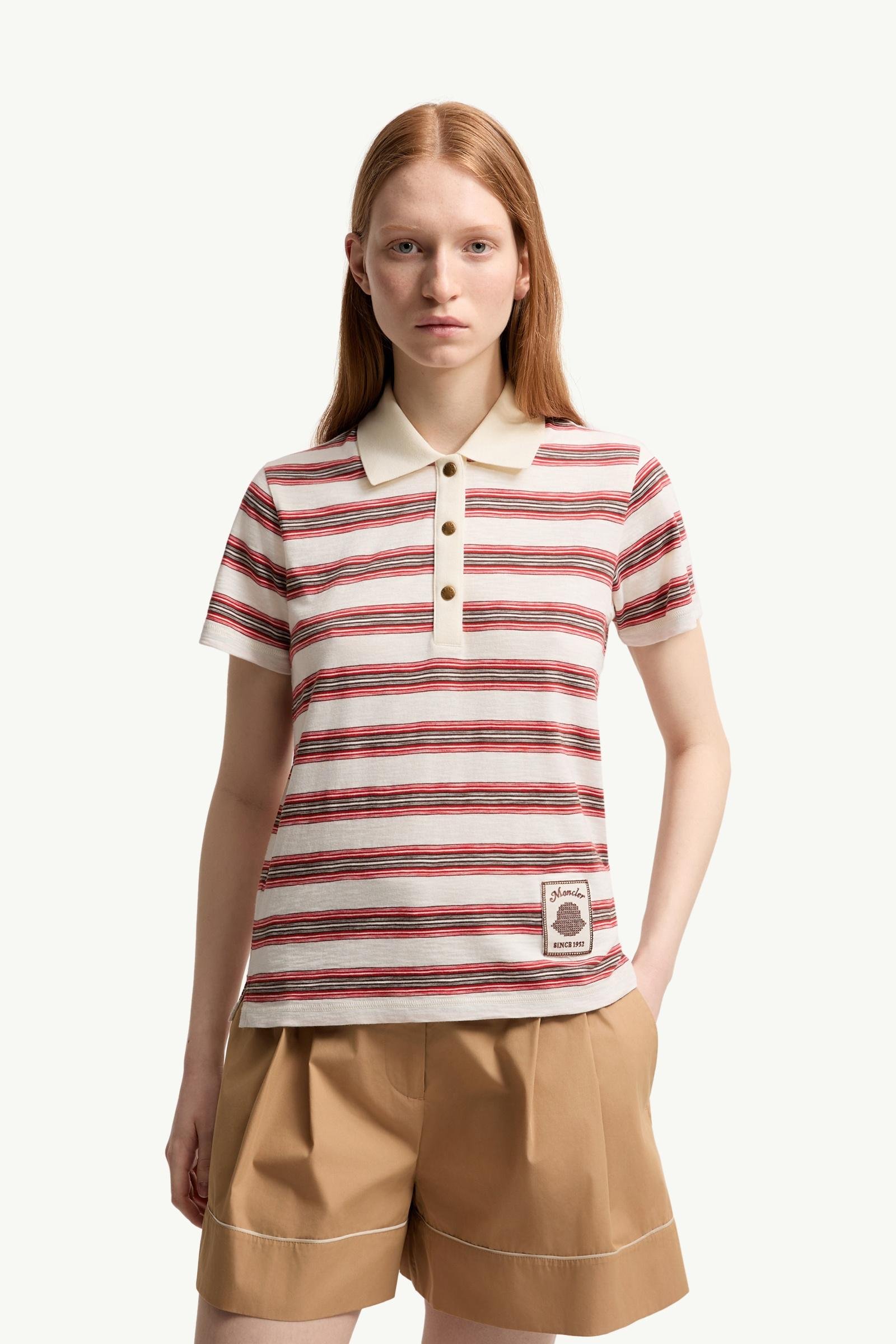 Striped Cotton Polo Shirt - 图片 4