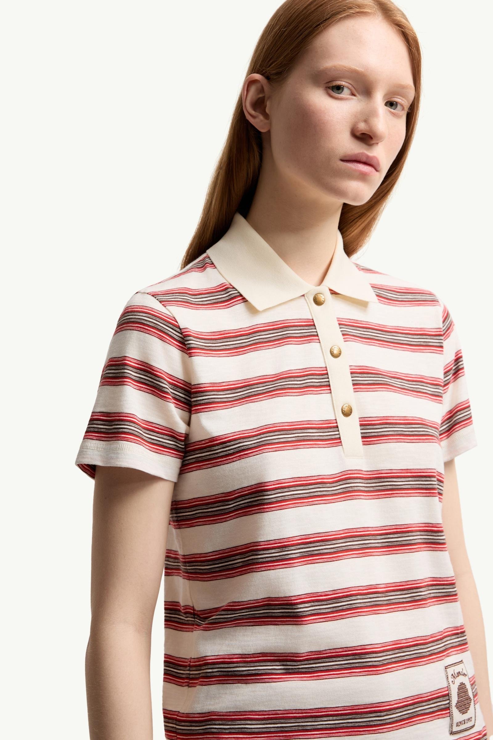 Striped Cotton Polo Shirt - 图片 6